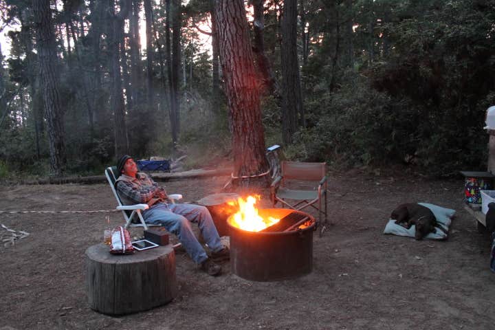Jeannie B.'s photo of camping with pets at Woodside Campground — Salt Point State Park near Cloverdale, CA