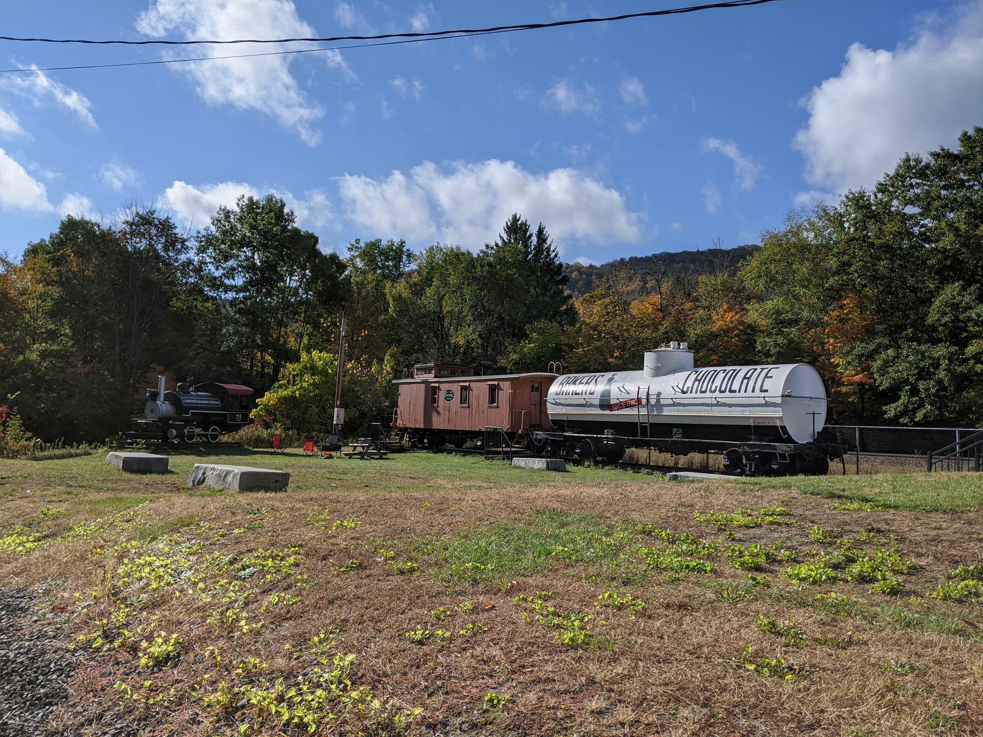 Camper-submitted photo at Chester Railway Station near Whately, MA