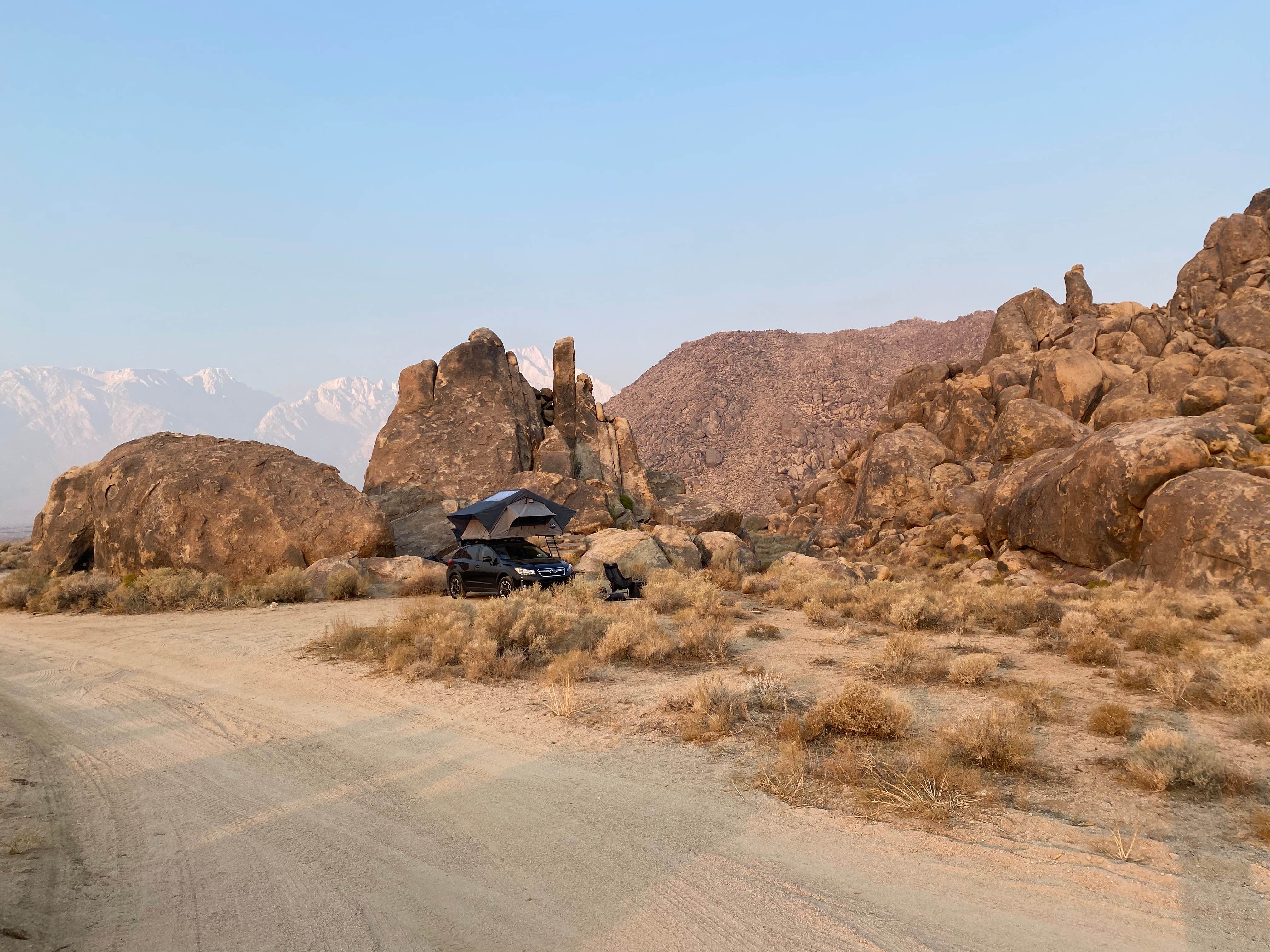 Camper submitted image from Alabama Hills Side Trail Dispersed Campsite - 4