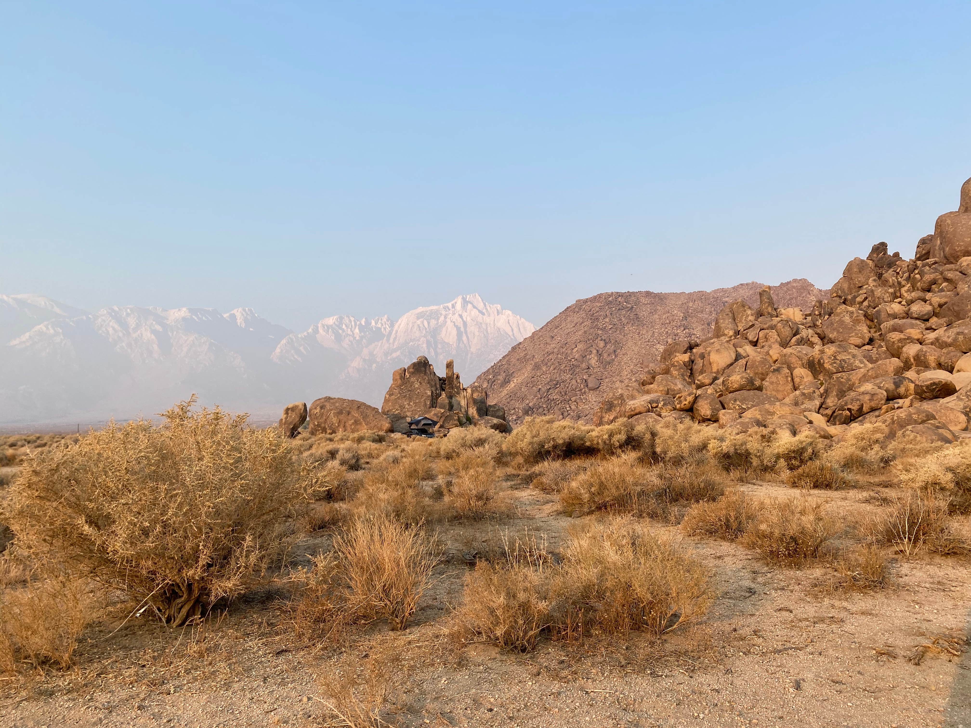 Camper submitted image from Alabama Hills Side Trail Dispersed Campsite - 2