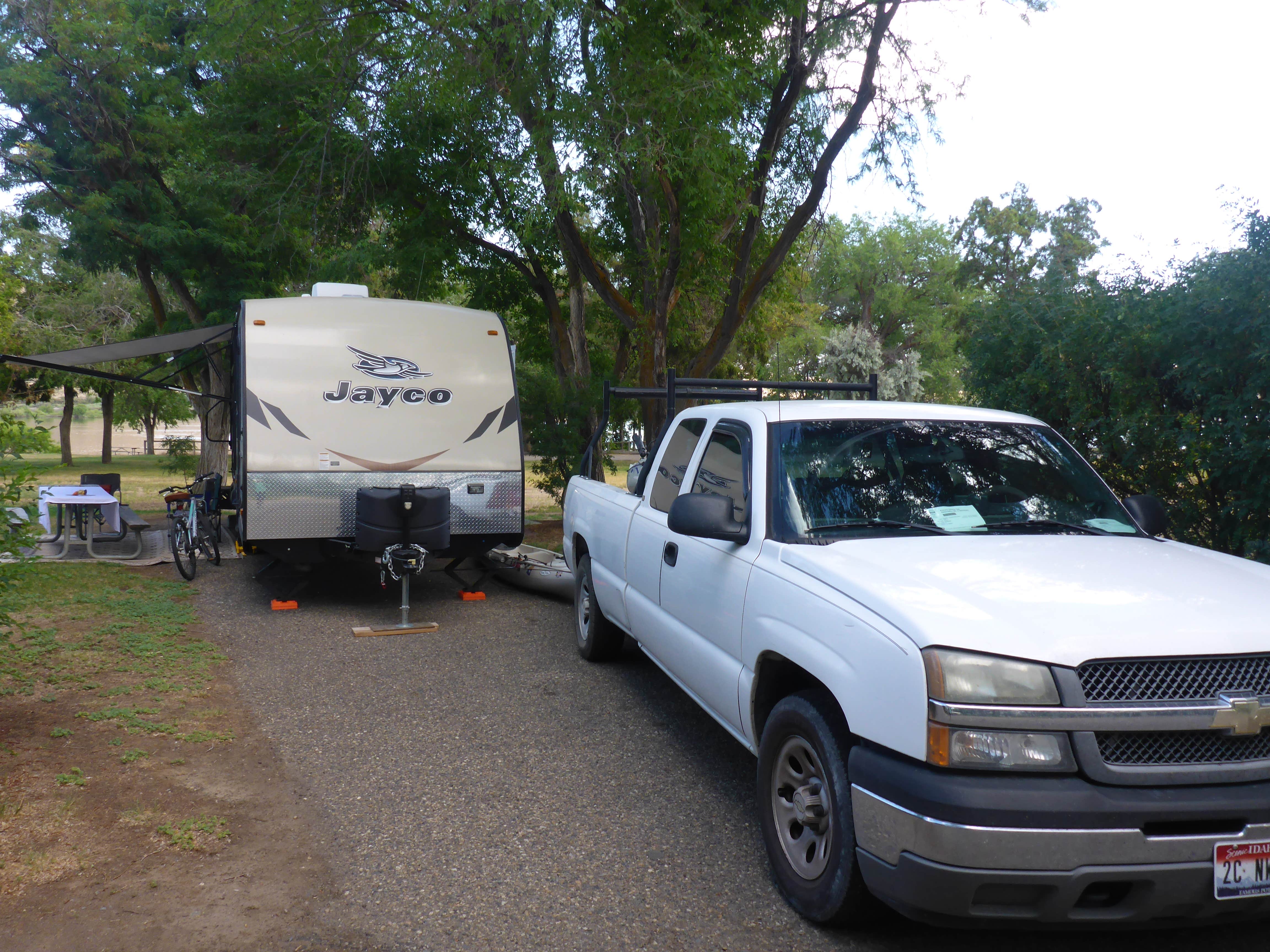 Ed E.'s photo of rv camping at Farewell Bend State Recreation Area Campground near Durkee, OR