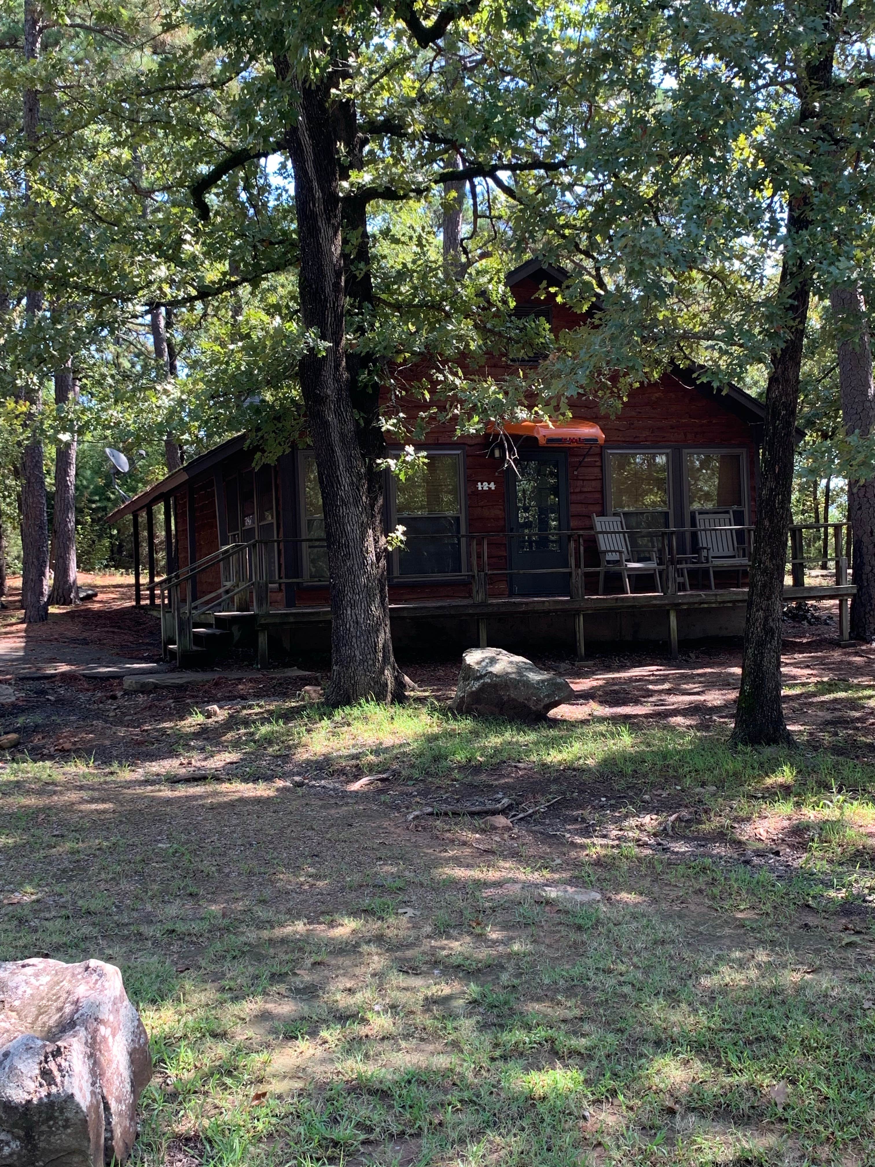 Cheryl T.'s photo of a cabin at Robbers Cave State Park — Robbers Cave State Resort Park near Big Cedar, OK