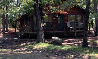 Cheryl T.'s photo of glamping accommodations at Robbers Cave State Park — Robbers Cave State Resort Park near Checotah, OK