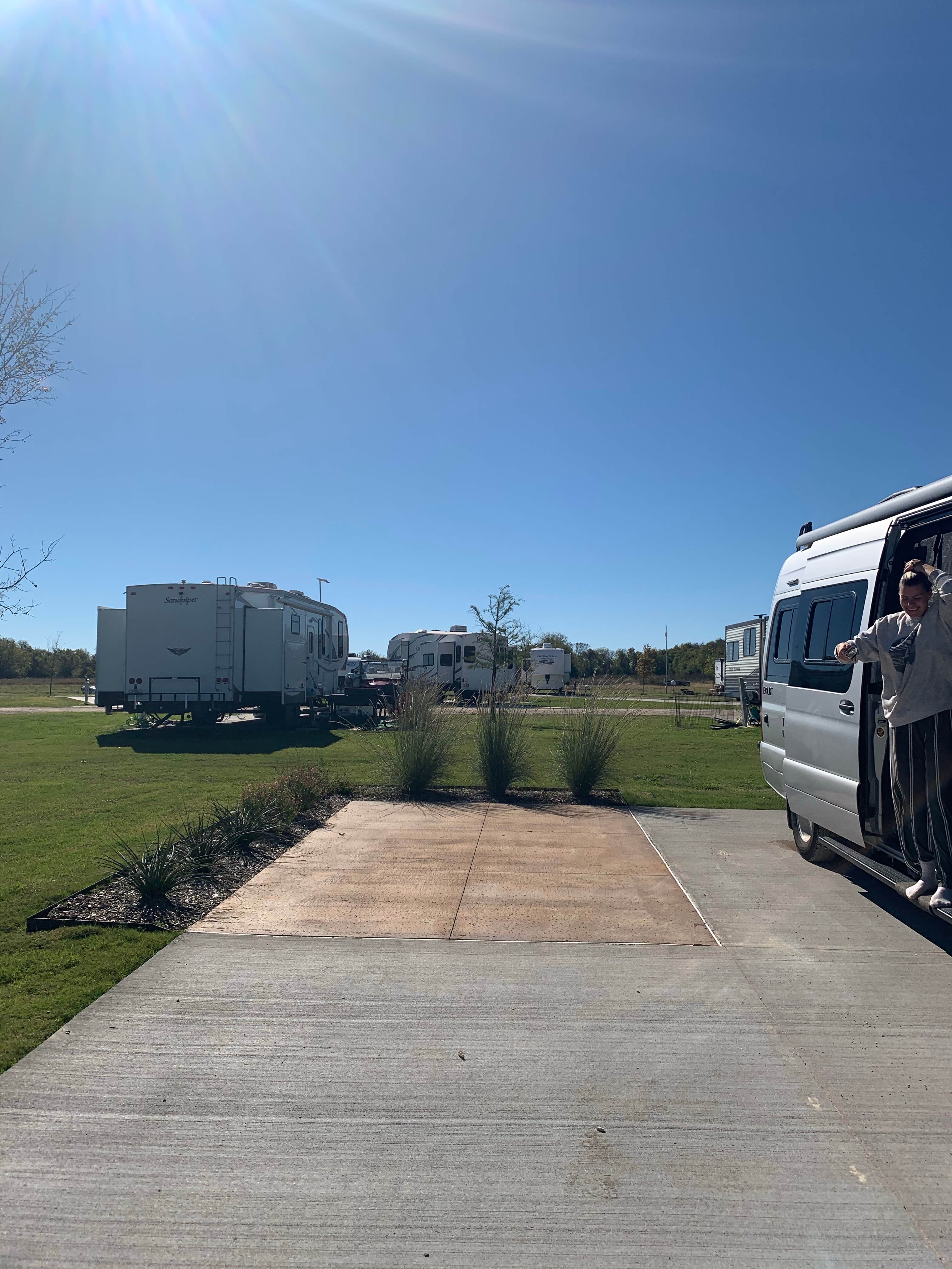 Tris W.'s photo of rv camping at Hidden Grove RV Resort near Telephone, TX