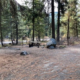 Looking from the campground across the road toward the picnic area
