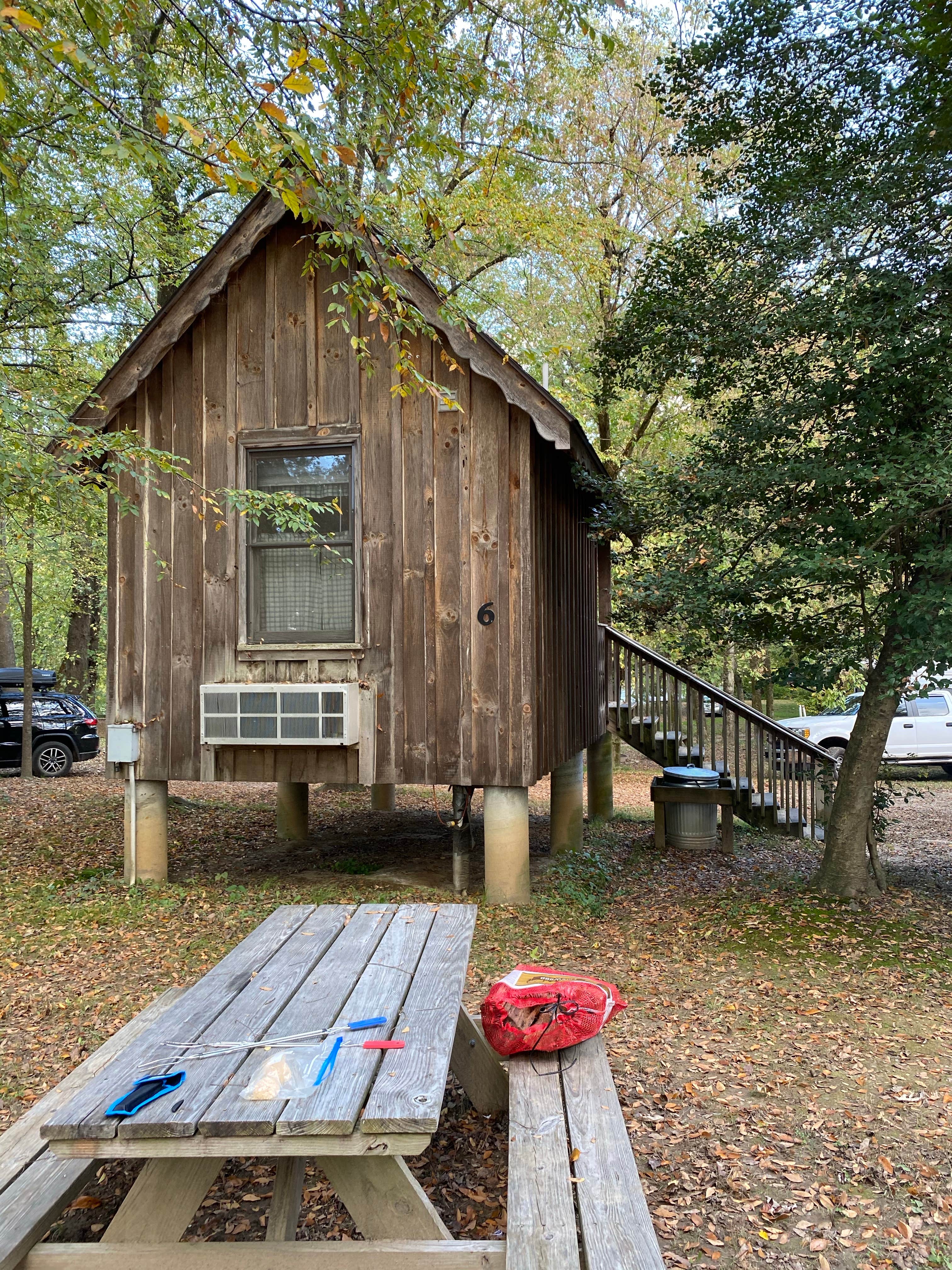 Rachael H.'s photo of glamping accommodations at Hot Springs Campground near Enka, NC