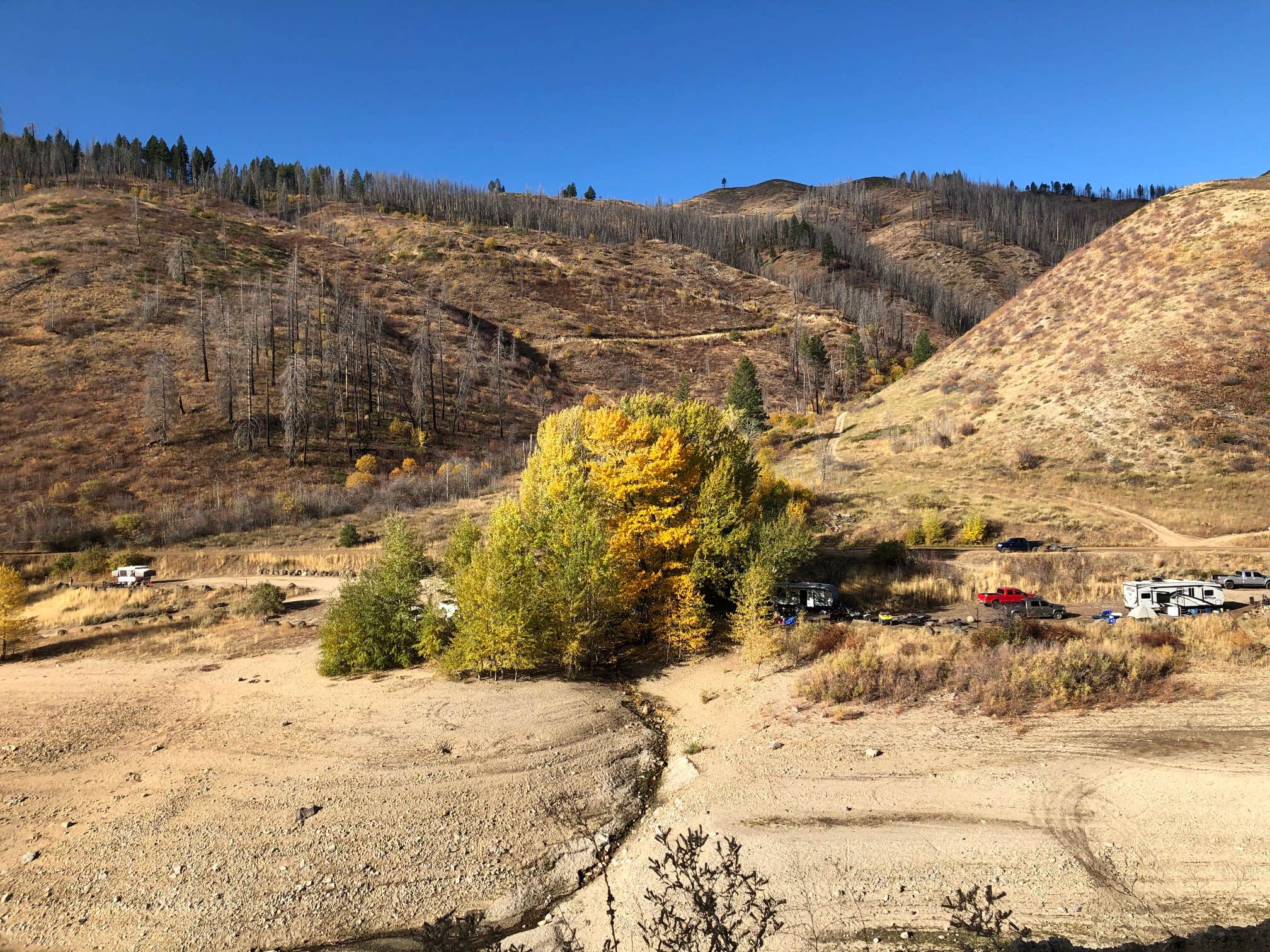 Camping near Tailwaters Campground: Evans Creek Campground, Corral, Idaho