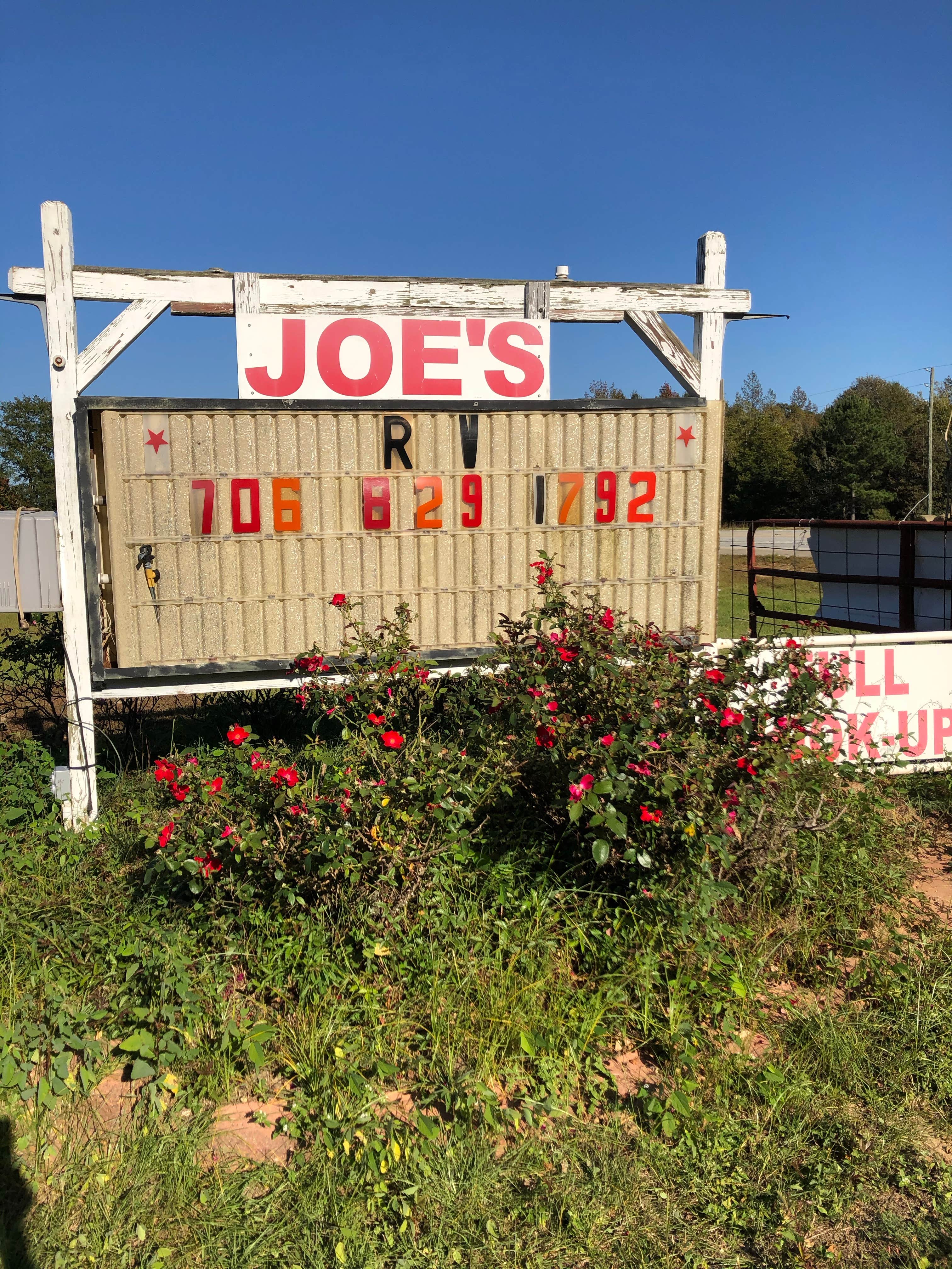 Camping near Two Horse Wagon RV Park: Joe's RV Park, Dublin, Georgia