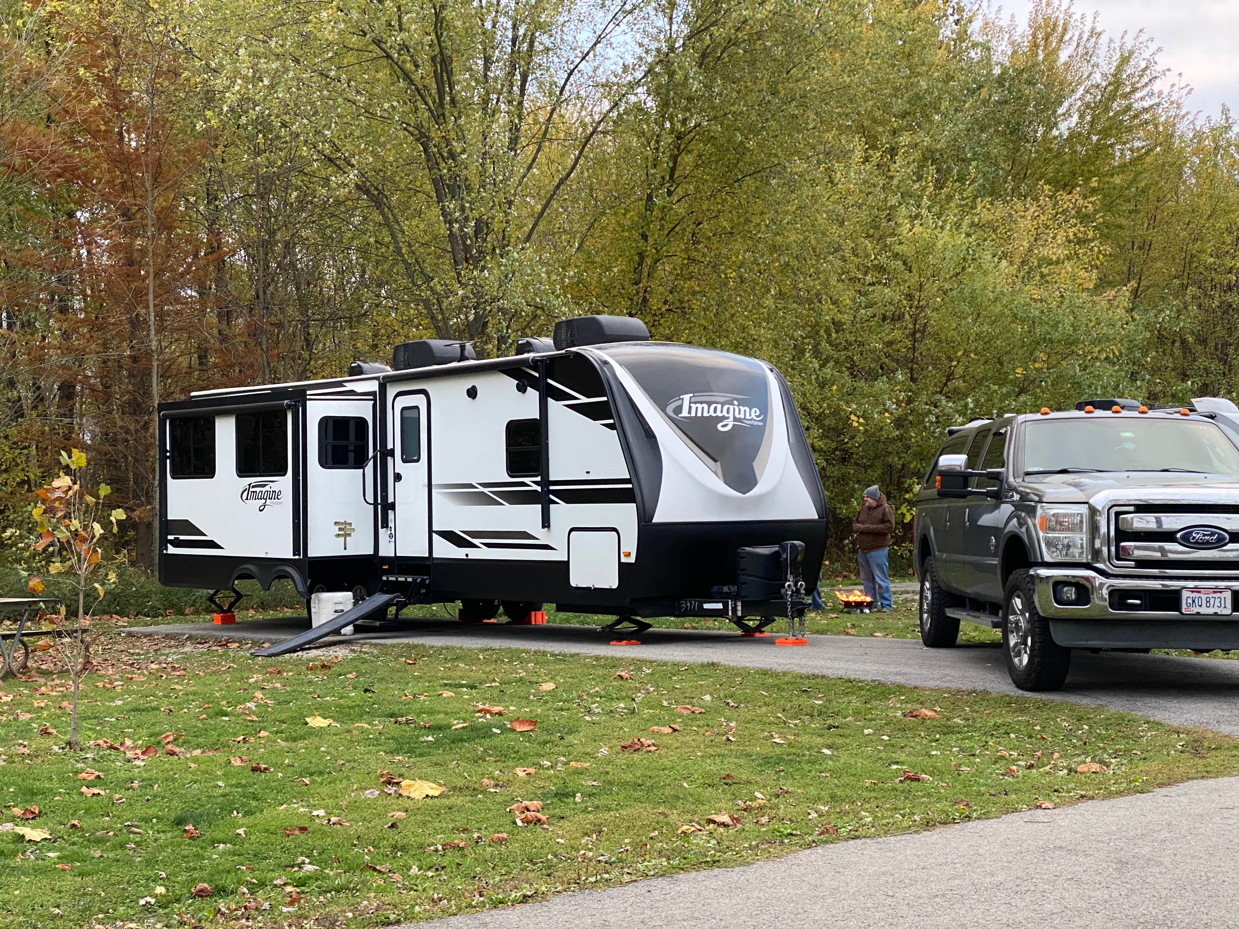 Andrea F.'s photo of rv camping at Mary Jane Thurston State Park Campground near Grand Rapids, OH