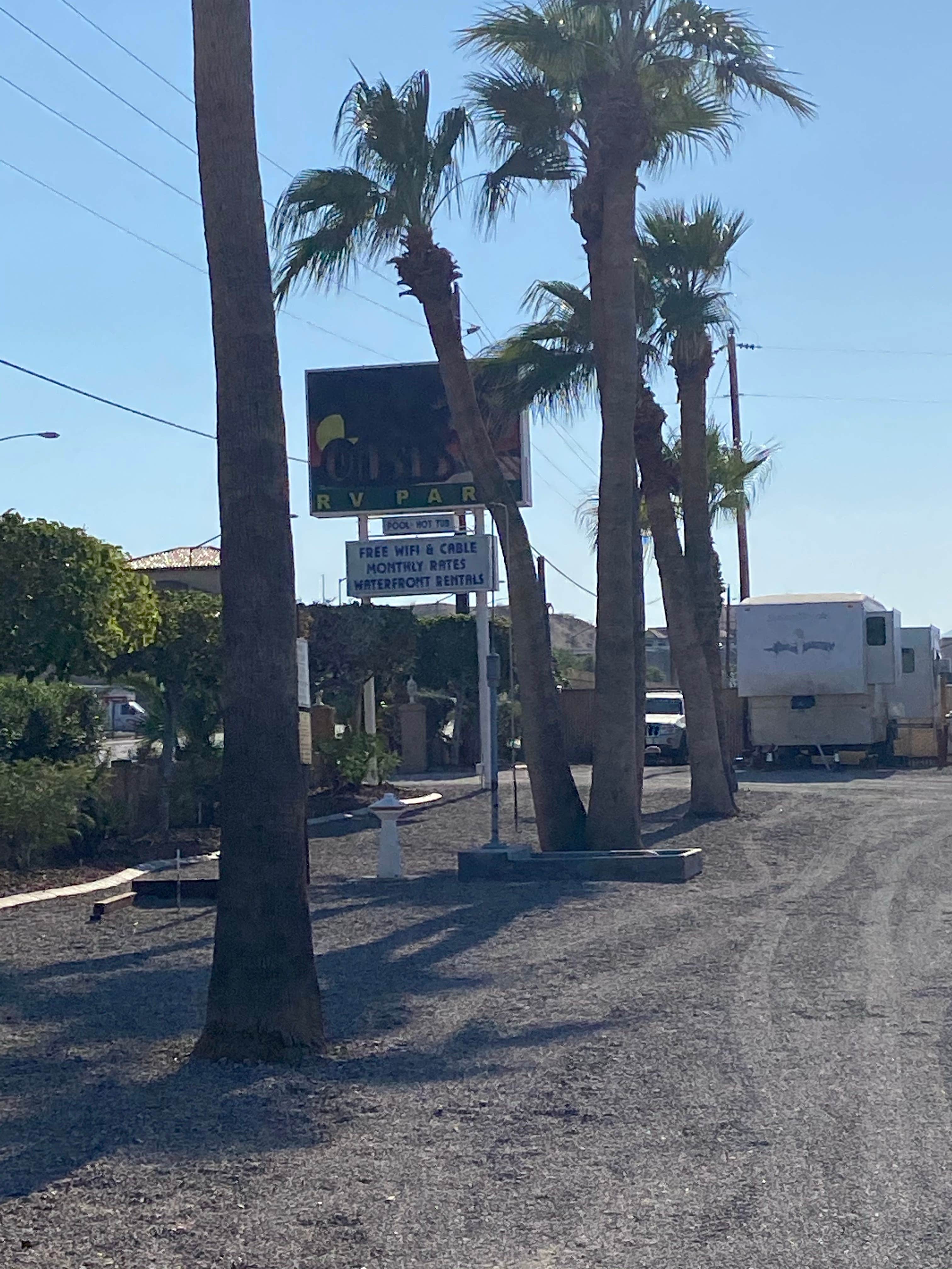 Brittney  C.'s photo of rv camping at Colorado River Oasis RV Park near Oatman, AZ