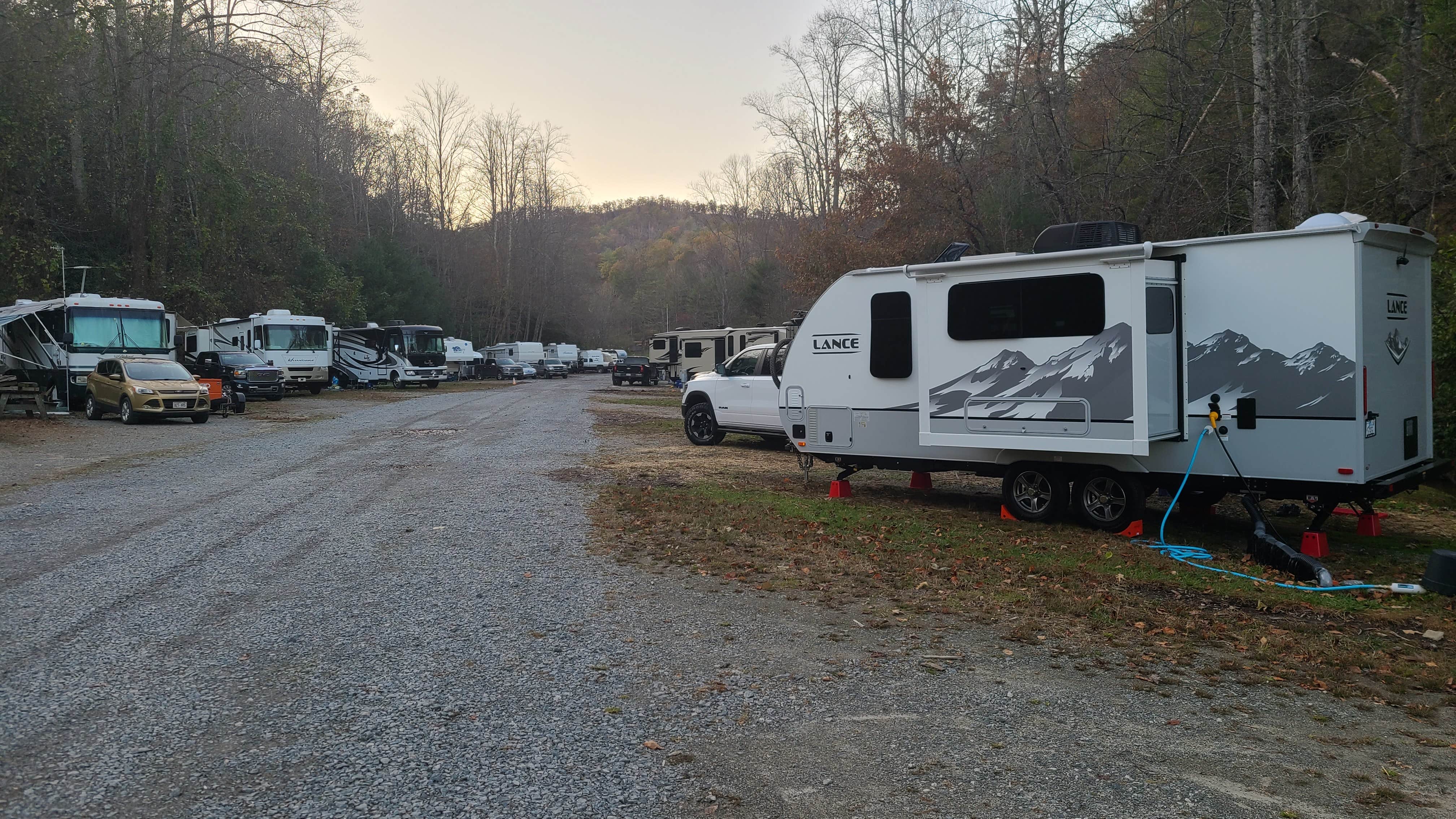 Adam V.'s photo of rv camping at Adventure Village and Lodgings near Balsam Grove, NC