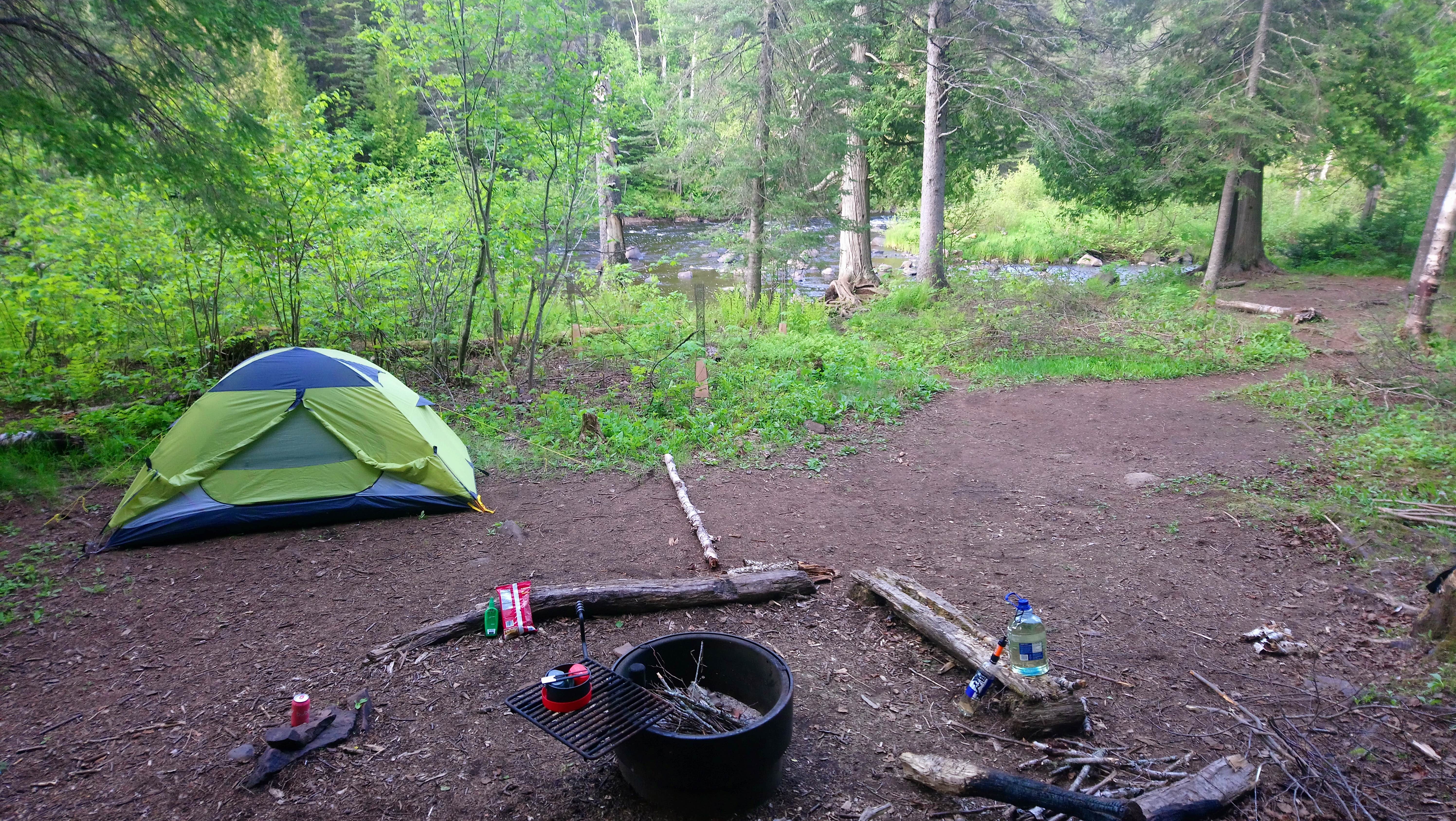 Sara A.'s photo of tent camping at George H. Crosby Manitou State Park Campground near Schroeder, MN