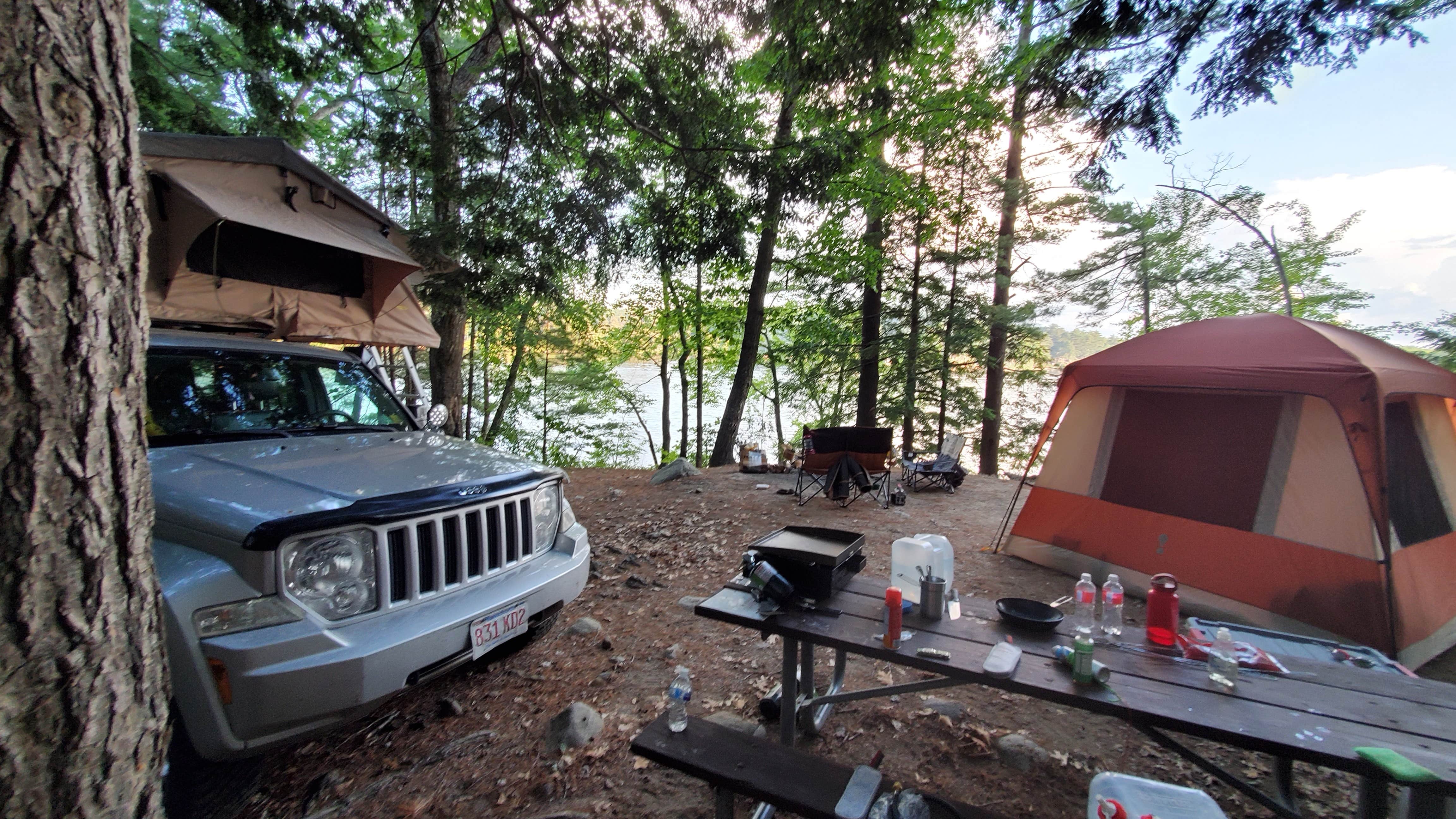 Matt R.'s photo at Pawtuckaway State Park Campground near Raymond, NH