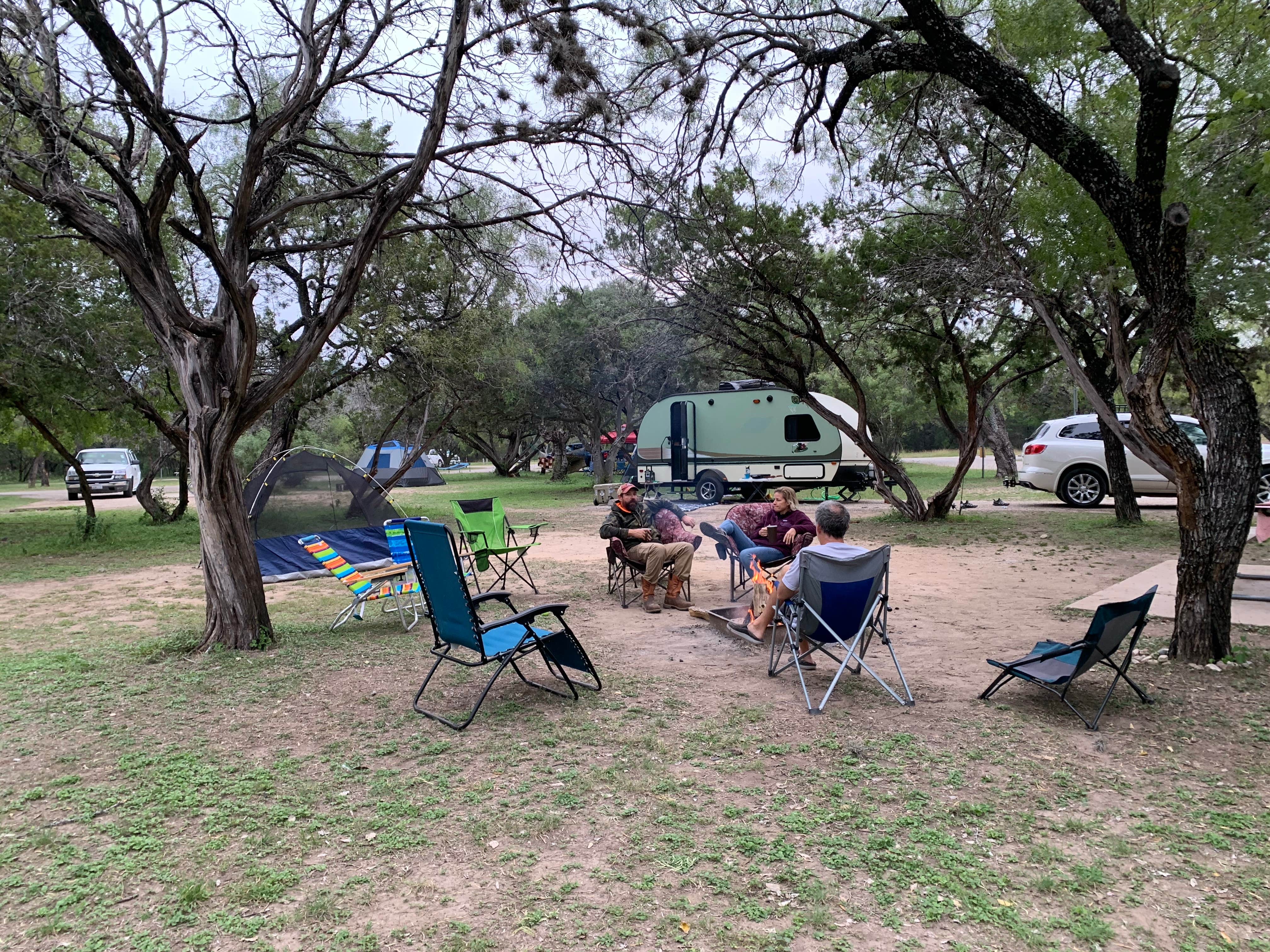 Becky B.'s photo of tent camping at Rio Frio — Garner State Park near Bandera, TX