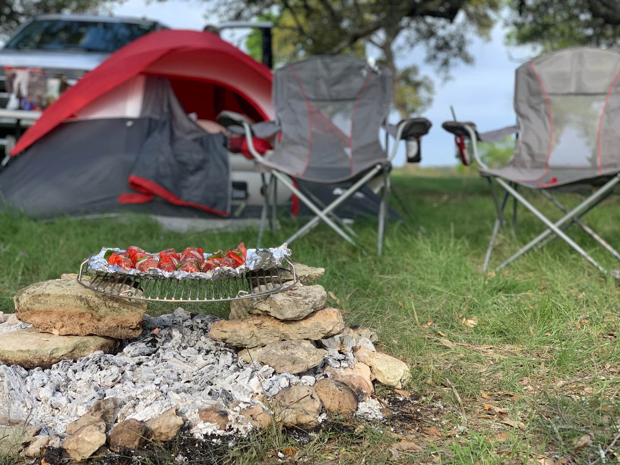 Claire's photo of tent camping at Bankersmith, TX near Fredericksburg, TX