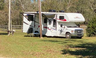 Mary Greenwood P.'s photo of camping with pets at Green Wood Stable Lodge RV Park near Grand Bay, AL
