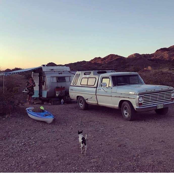 Ariel & John  W.'s photo of camping with pets at Craggy Wash - Dispersed Camping Area near Mohave Valley, AZ