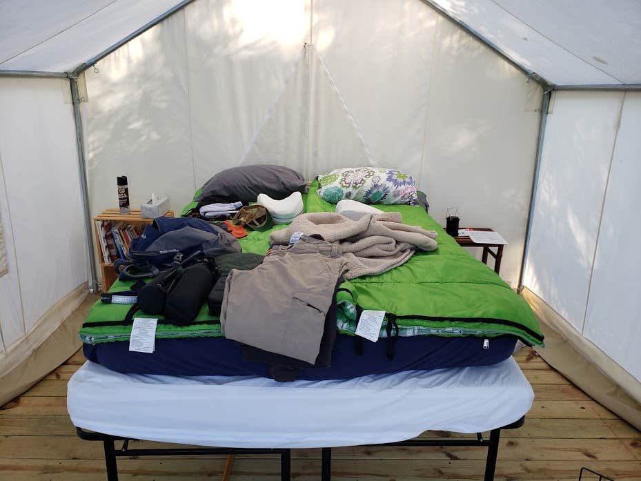 Jen R.'s photo of glamping accommodations at Camp Starry Night at Gulyan Farms near New Hope, PA