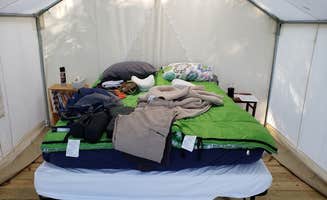 Jen R.'s photo of glamping accommodations at Camp Starry Night at Gulyan Farms near Mount Bethel, PA