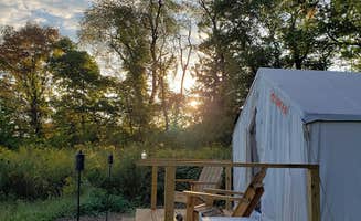 Jen R.'s photo of glamping accommodations at Camp Starry Night at Gulyan Farms near Delaware Water Gap National Recreation Area