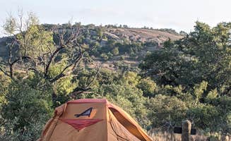 Zane T.'s photo of tent camping at Moss Lake Area — Enchanted Rock State Natural Area near Buchanan Dam, TX
