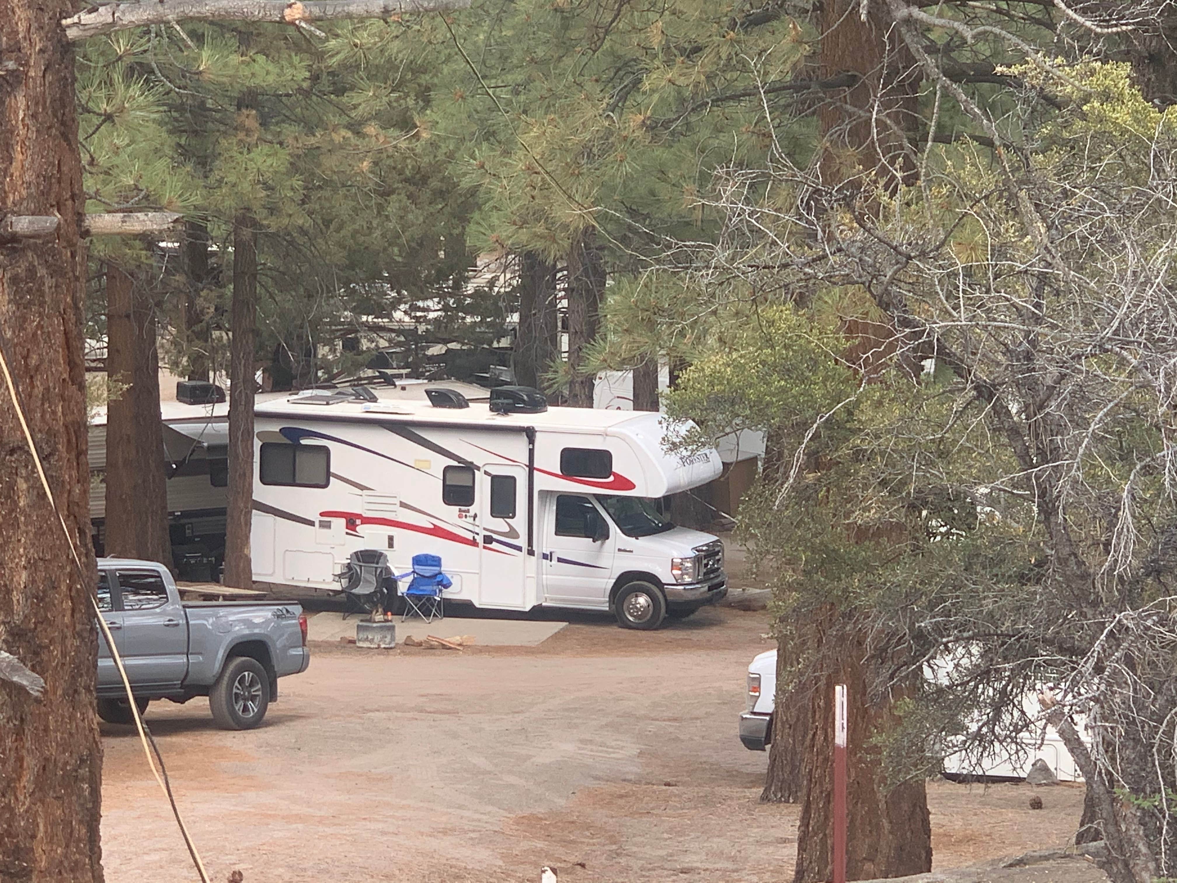 Sam & Amy inc.  L.'s photo of rv camping at Pine Cliff Resort near June Lake, CA