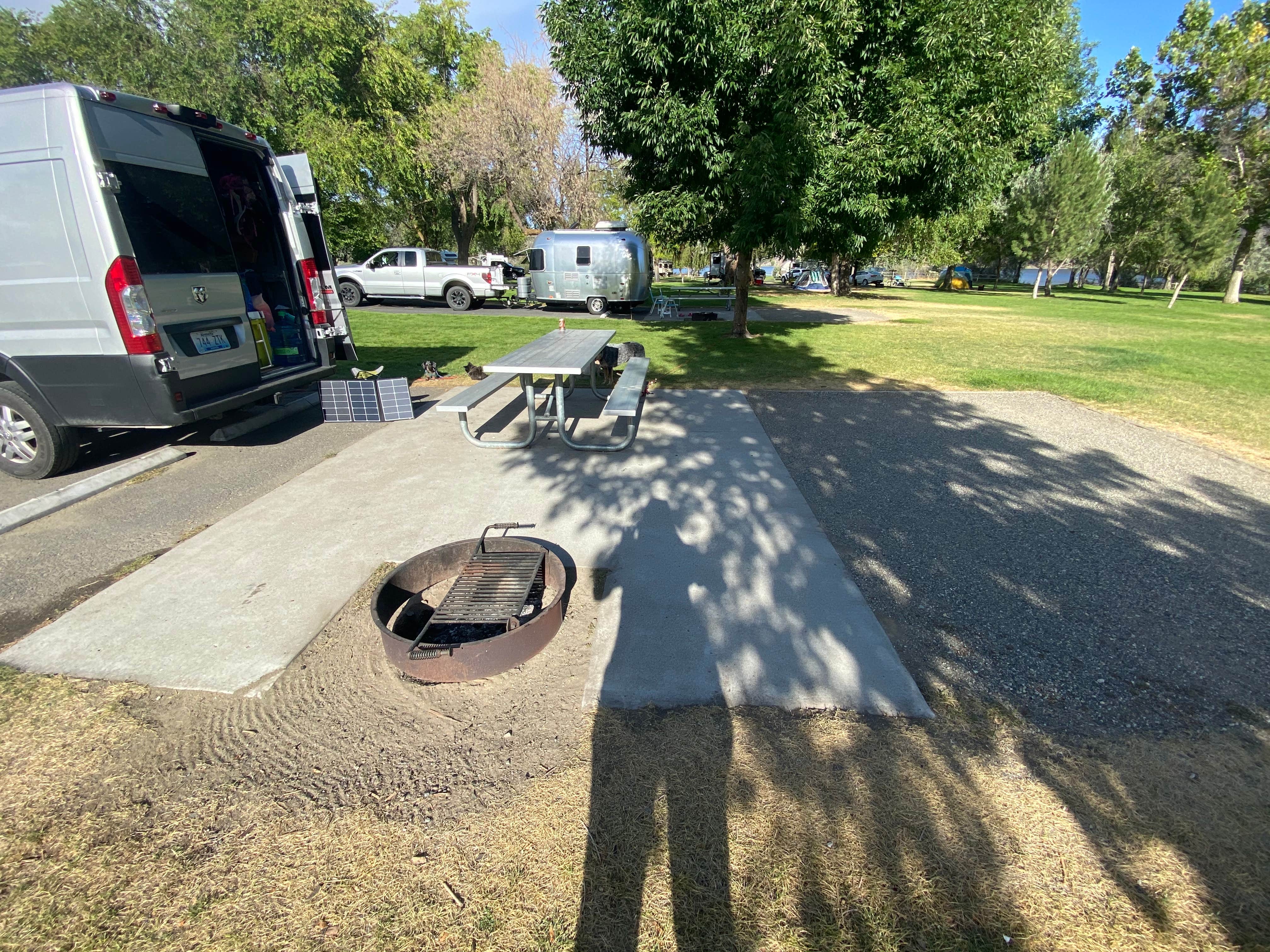 Shelly S.'s photo of rv camping at Sage Loop Campground — Steamboat Rock State Park near Electric City, WA