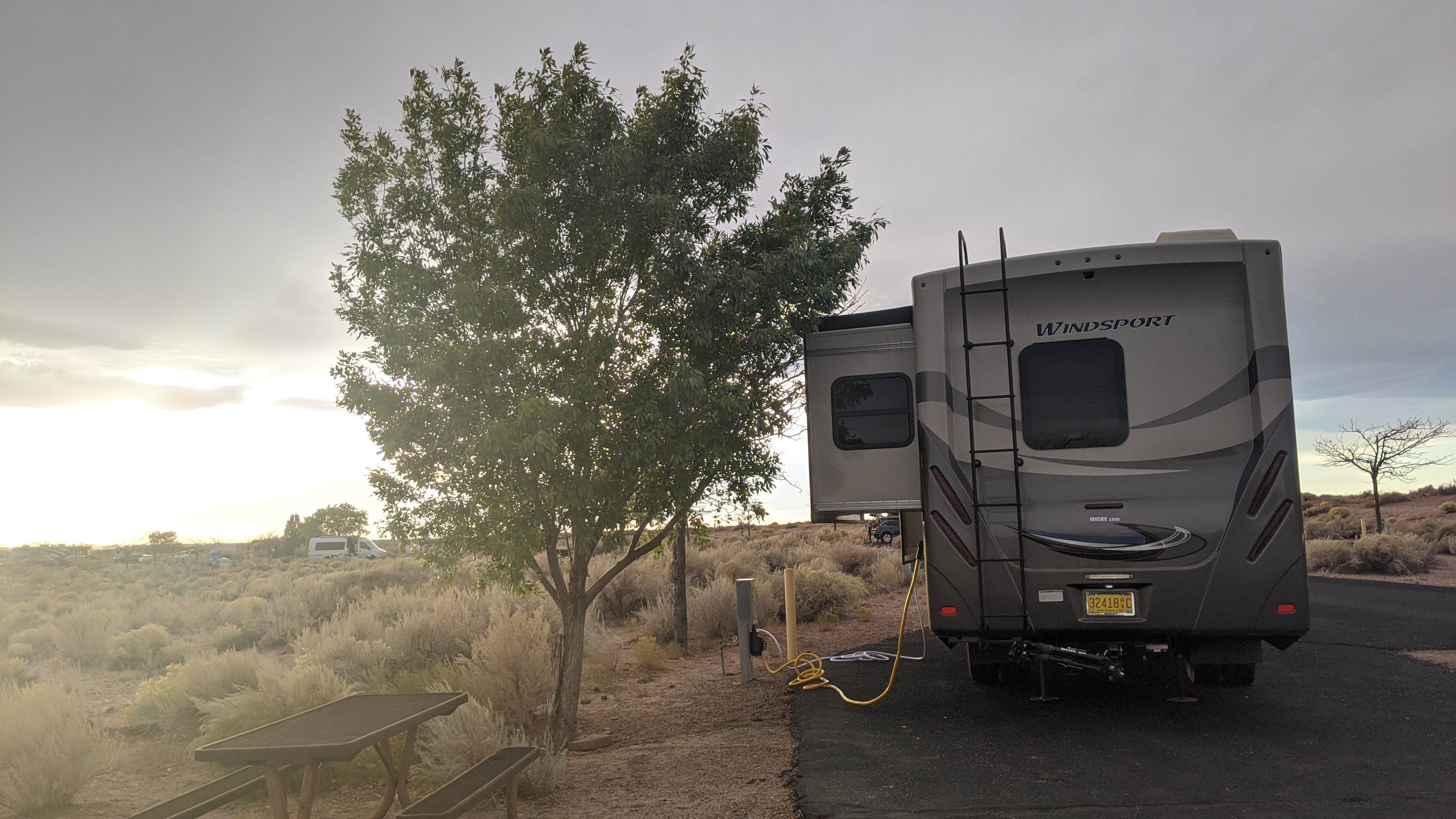 Reuben's photo of rv camping at Homolovi State Park Campground near Winslow, AZ