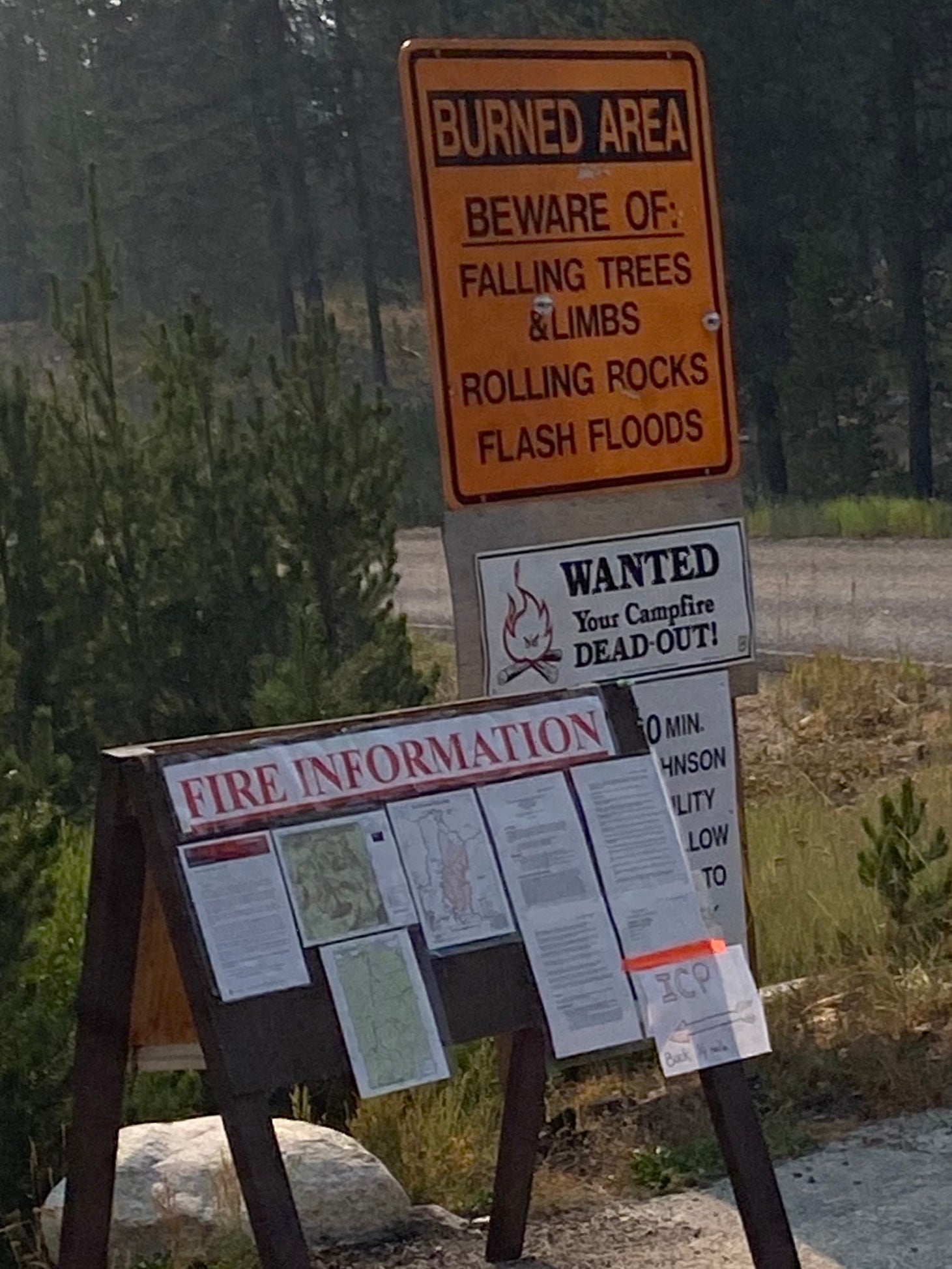 Wild fires nearby