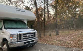 Laura M.'s photo of rv camping at Graham Cave State Park Campground near Hallsville, MO
