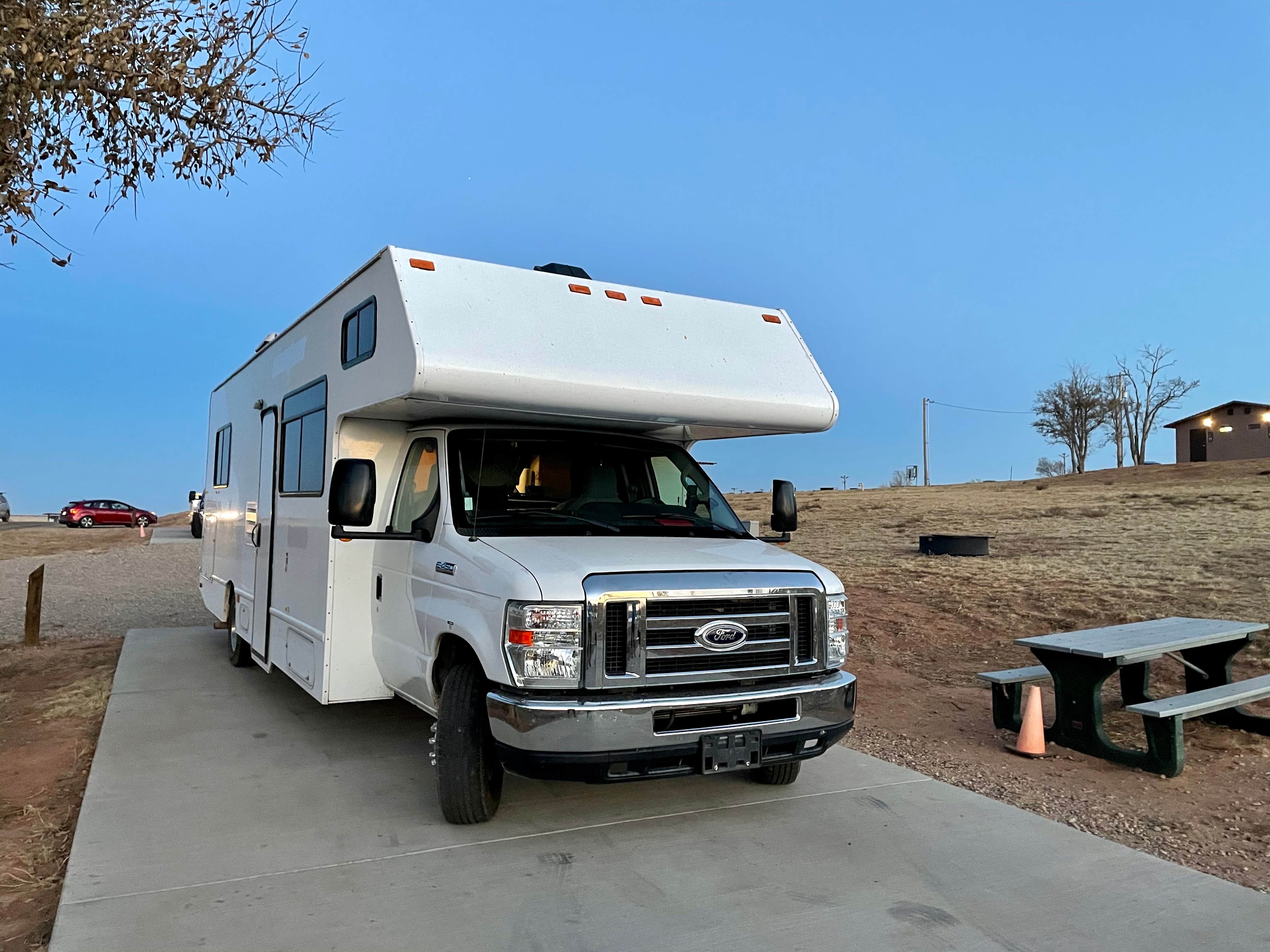 Sara R.'s photo of rv camping at Sanford-Yake Campground — Lake Meredith National Recreation Area near Pampa, TX