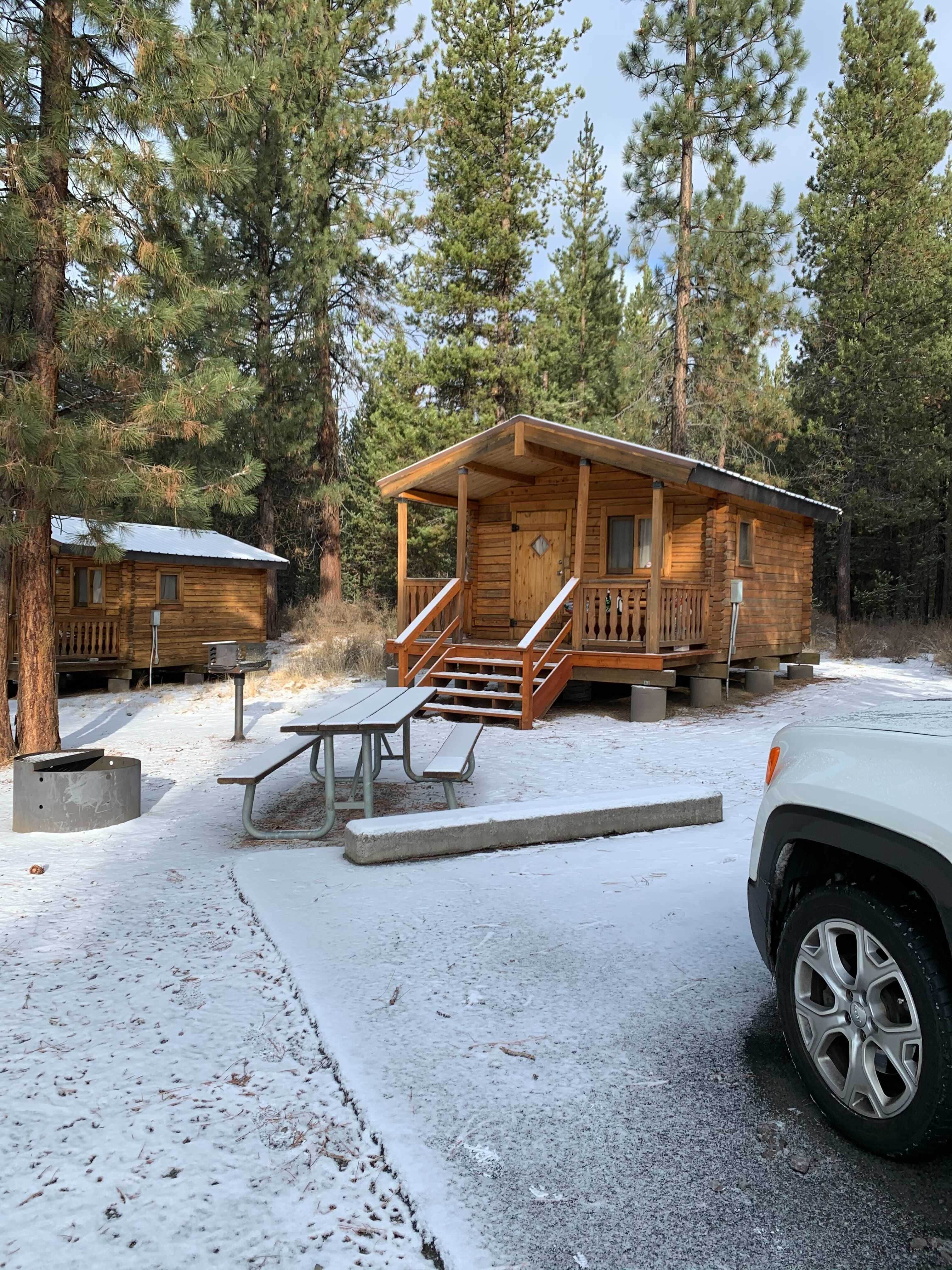 Mandy's photo of glamping accommodations at LaPine State Park Campground near Gilchrist, OR