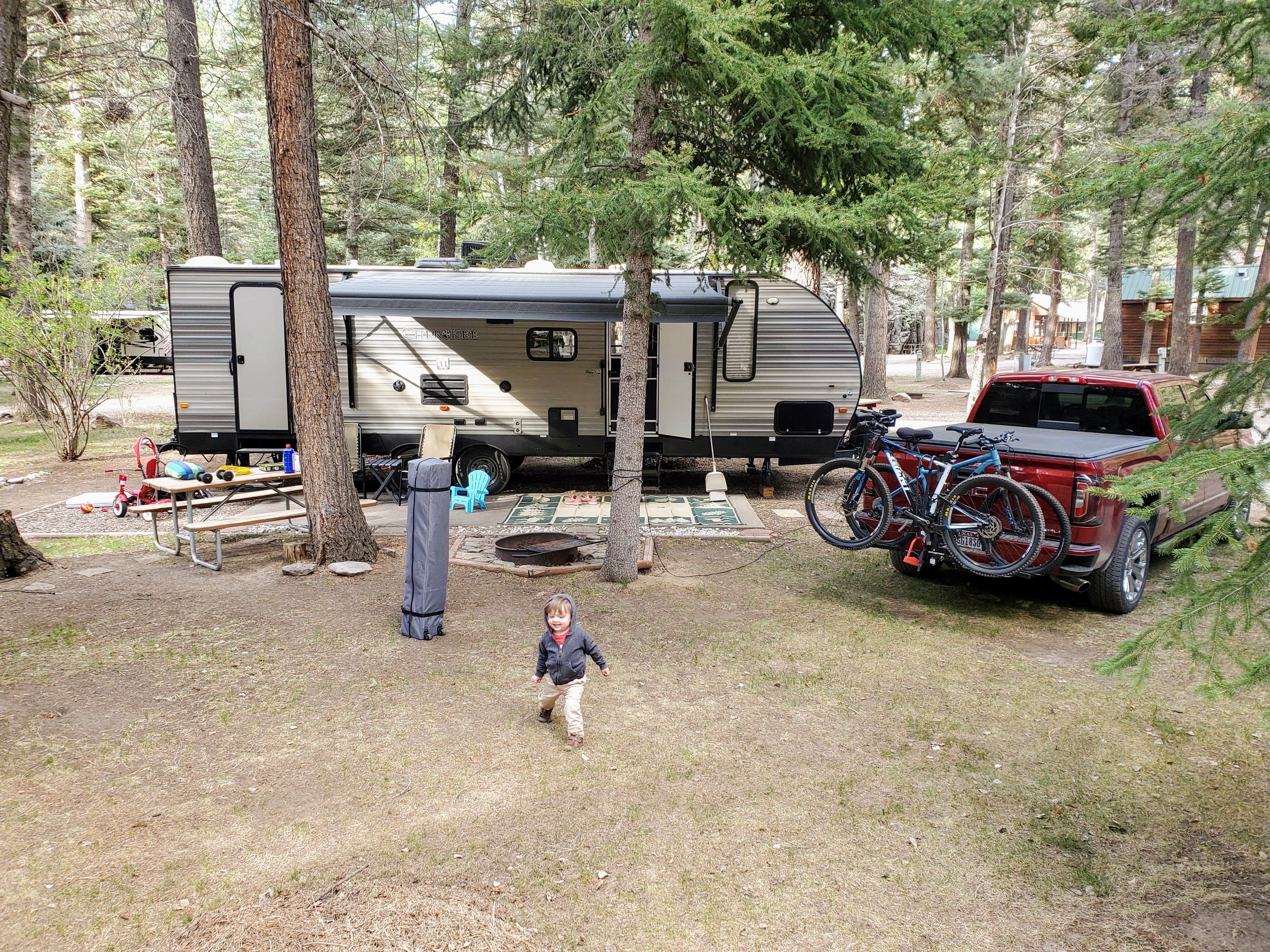 Chris K.'s photo of rv camping at Blue Spruce RV Park & Cabins near Arboles, CO