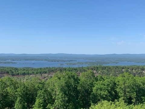 Camper-submitted photo at Hickory Nut Mountain near Norman, AR