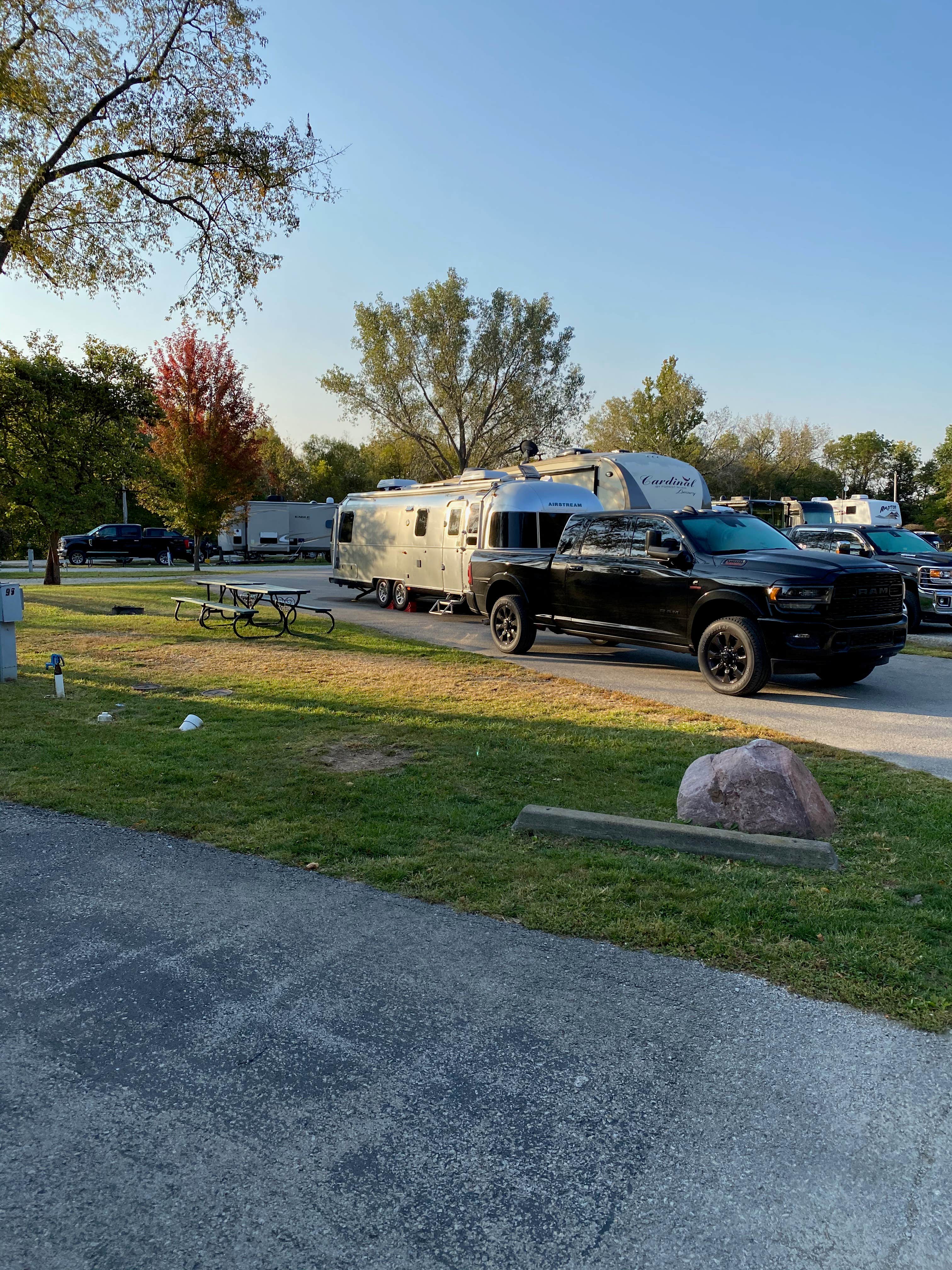 Drew S.'s photo of rv camping at Basswood Country RV Resort near Amazonia, MO