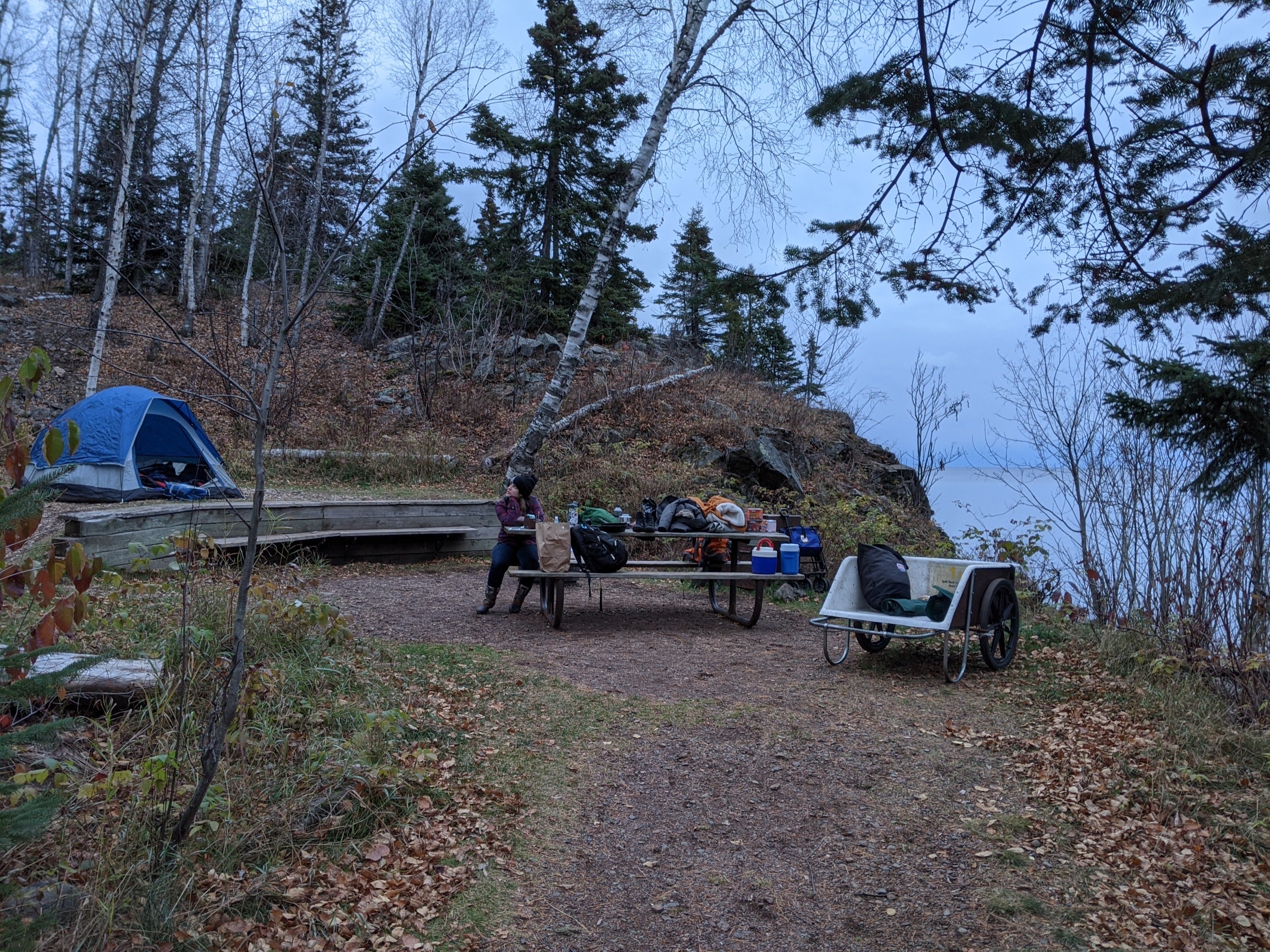 Campsite C11 taken from the main path