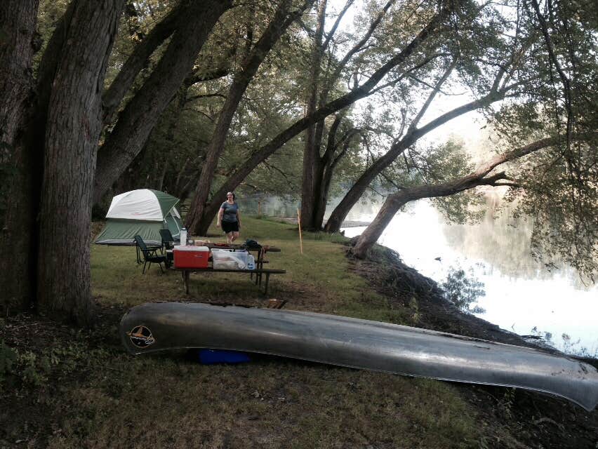 Brian O.'s photo of tent camping at Castle Rock State Park Campground near Rochelle, IL