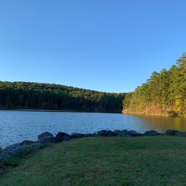 Peninsula on the lake near the RV camp
