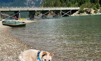 Shelly S.'s photo of camping with pets at Colonial Creek South Campground — Ross Lake National Recreation Area near North Cascades National Park