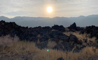 Tommy B.'s photo of a dispersed camping area at Fossil Falls dry lake bed near Lone Pine, CA