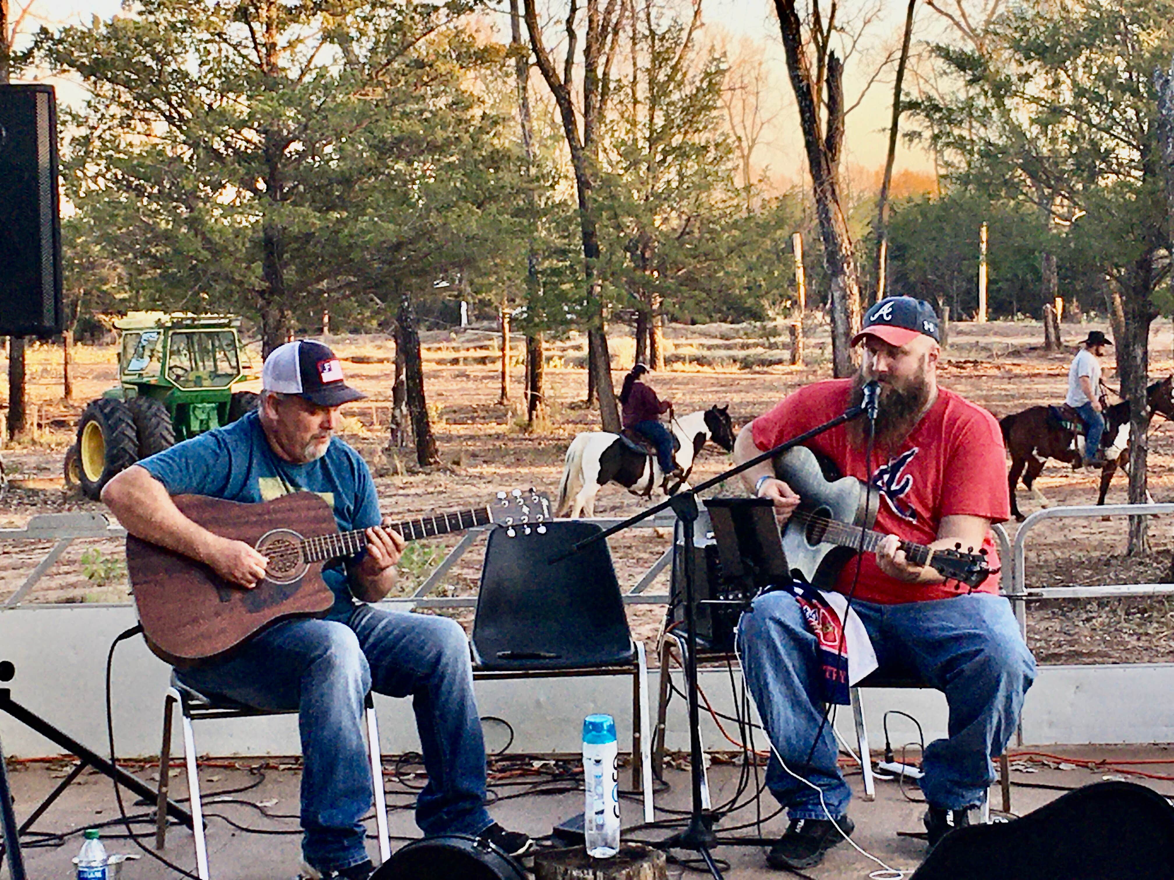 Melinda  R.'s photo of camping with a horse at Soggy Bottom Trails & Campground near Davis, OK