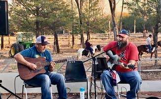 Melinda  R.'s photo of camping with a horse at Soggy Bottom Trails & Campground near Sulphur, OK