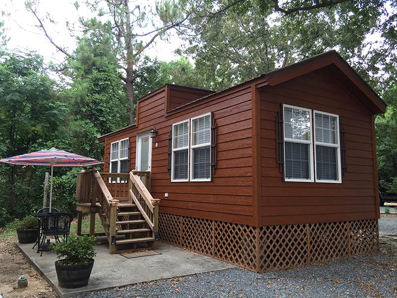 Twin's photo of a cabin at Twin Oaks RV Park near Montezuma, GA