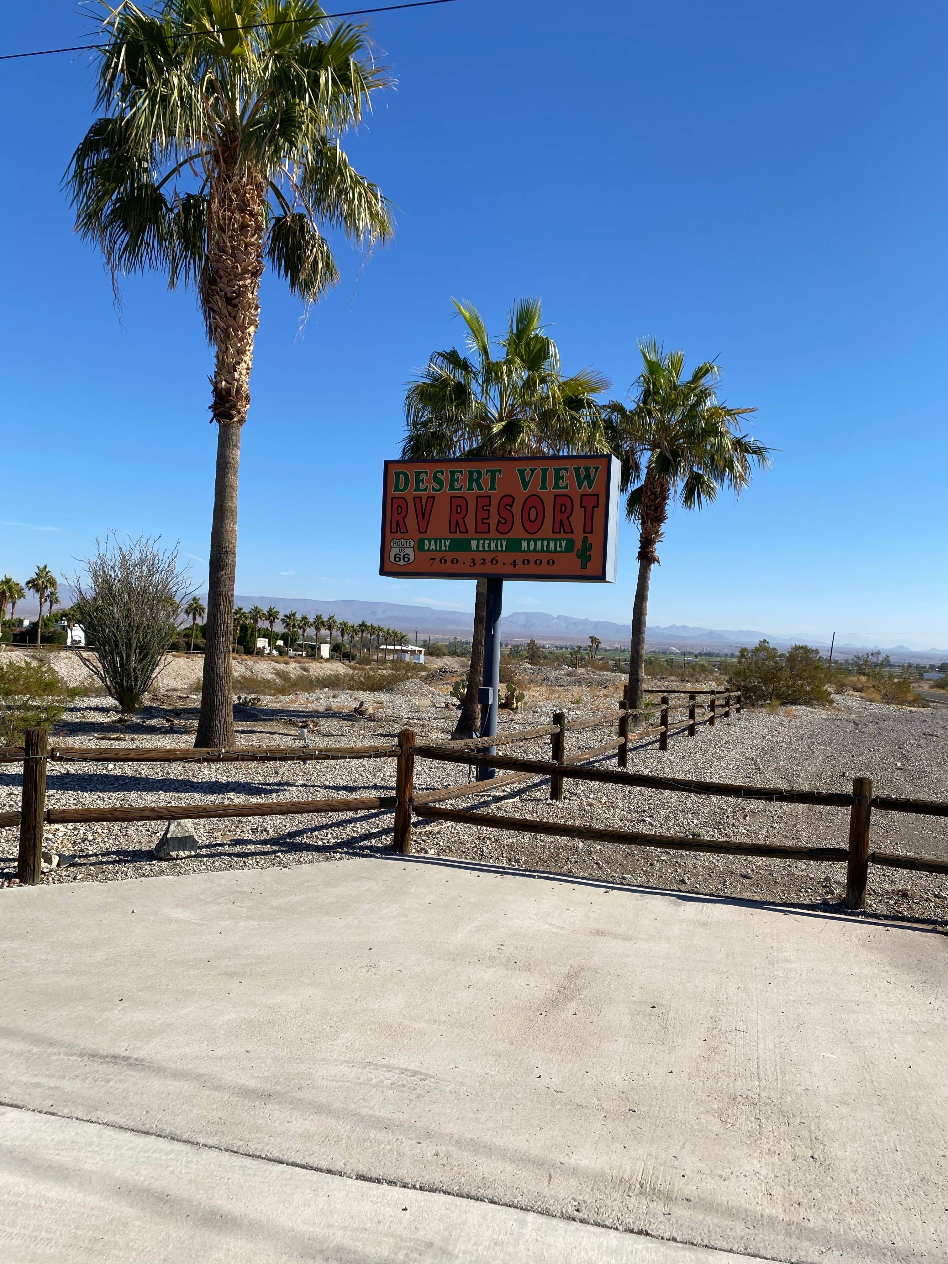 Camper-submitted photo at Desert View RV Resort near Oatman, AZ