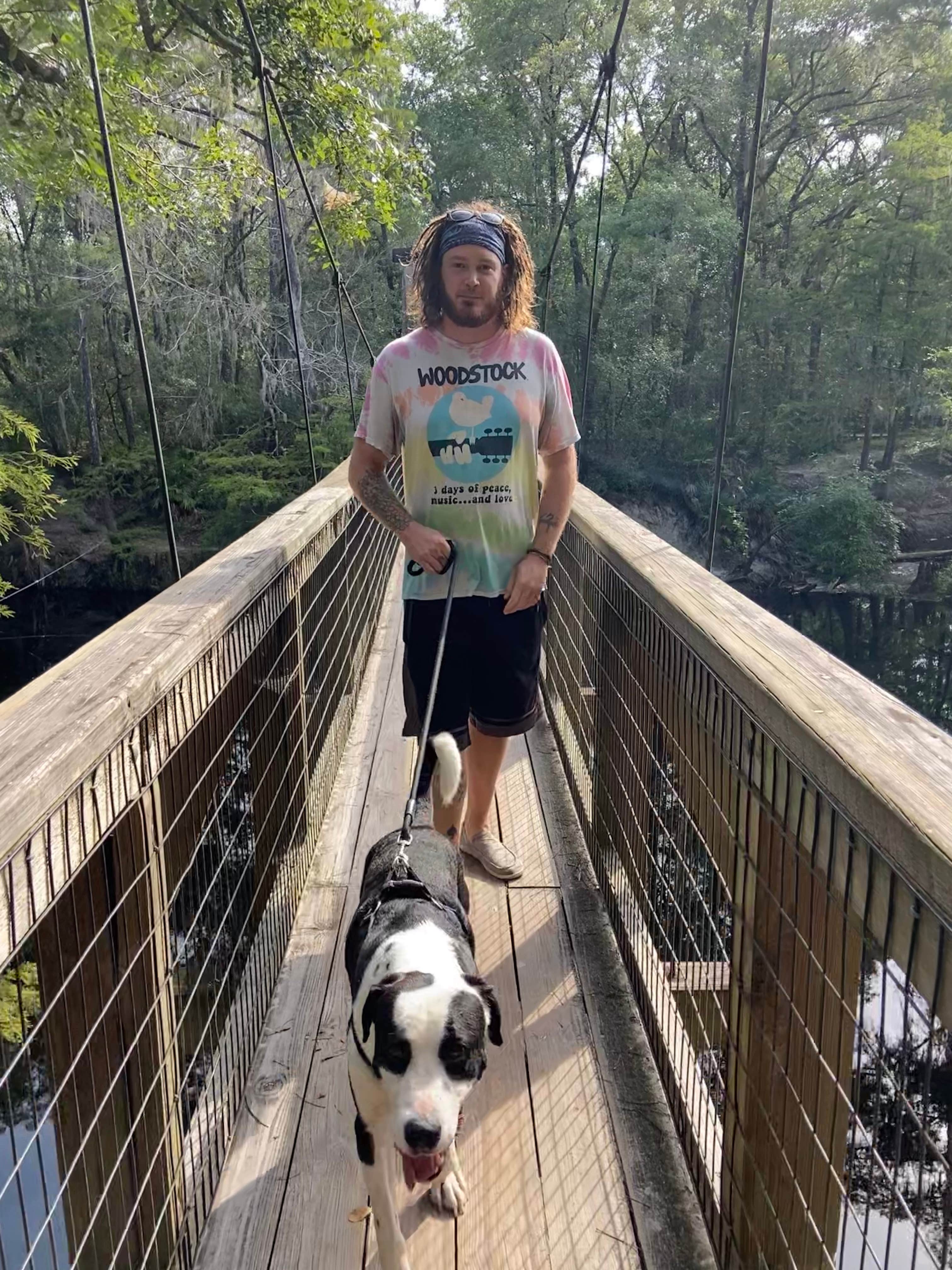 Kristin R.'s photo of camping with pets at Dogwood Campground — O'Leno State Park near Fort White, FL