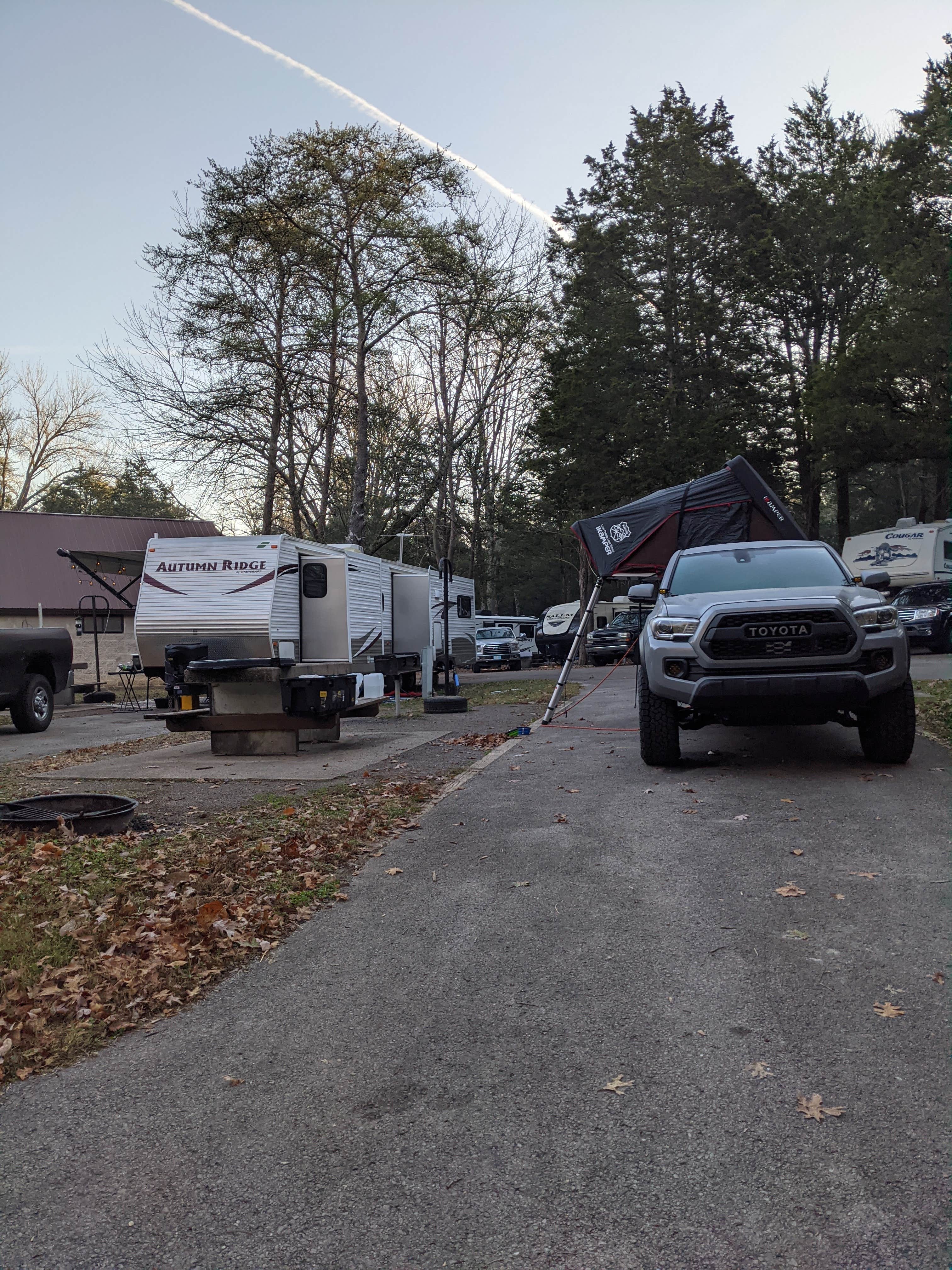Gillian C.'s photo of rv camping at Cedars of Lebanon State Park Campground near Lancaster, TN