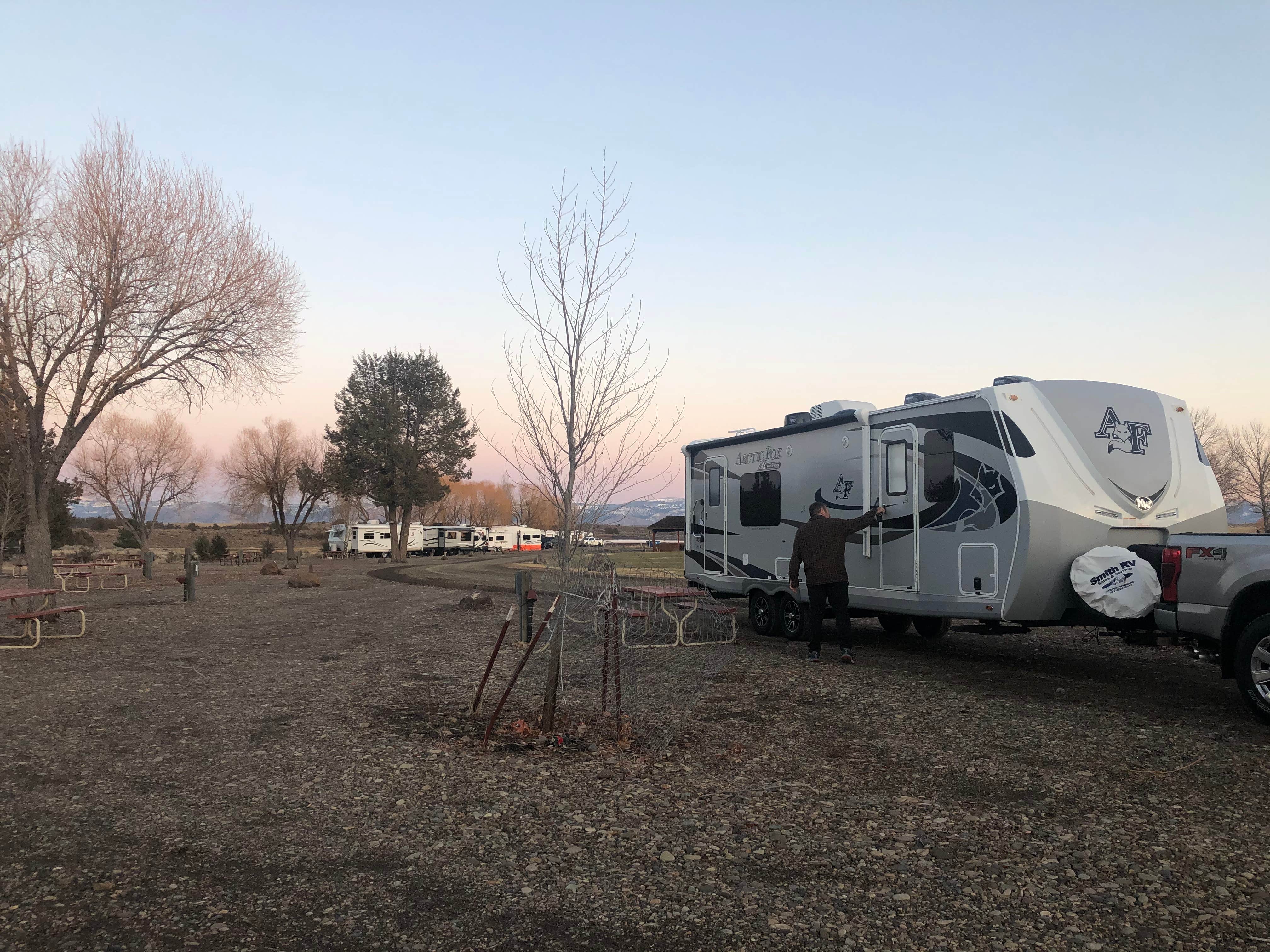 Sharon's photo of rv camping at Junipers Reservoir RV Resort near Adel, OR