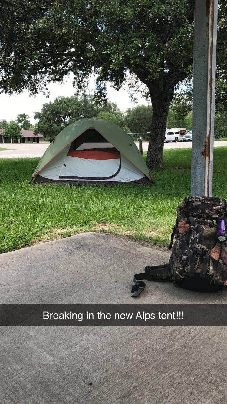Camper-submitted photo at Jacales Camping Area — Goliad State Park near Kenedy, TX