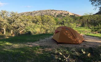 Adam H.'s photo of tent camping at Walnut Springs Area — Enchanted Rock State Natural Area near Buchanan Dam, TX