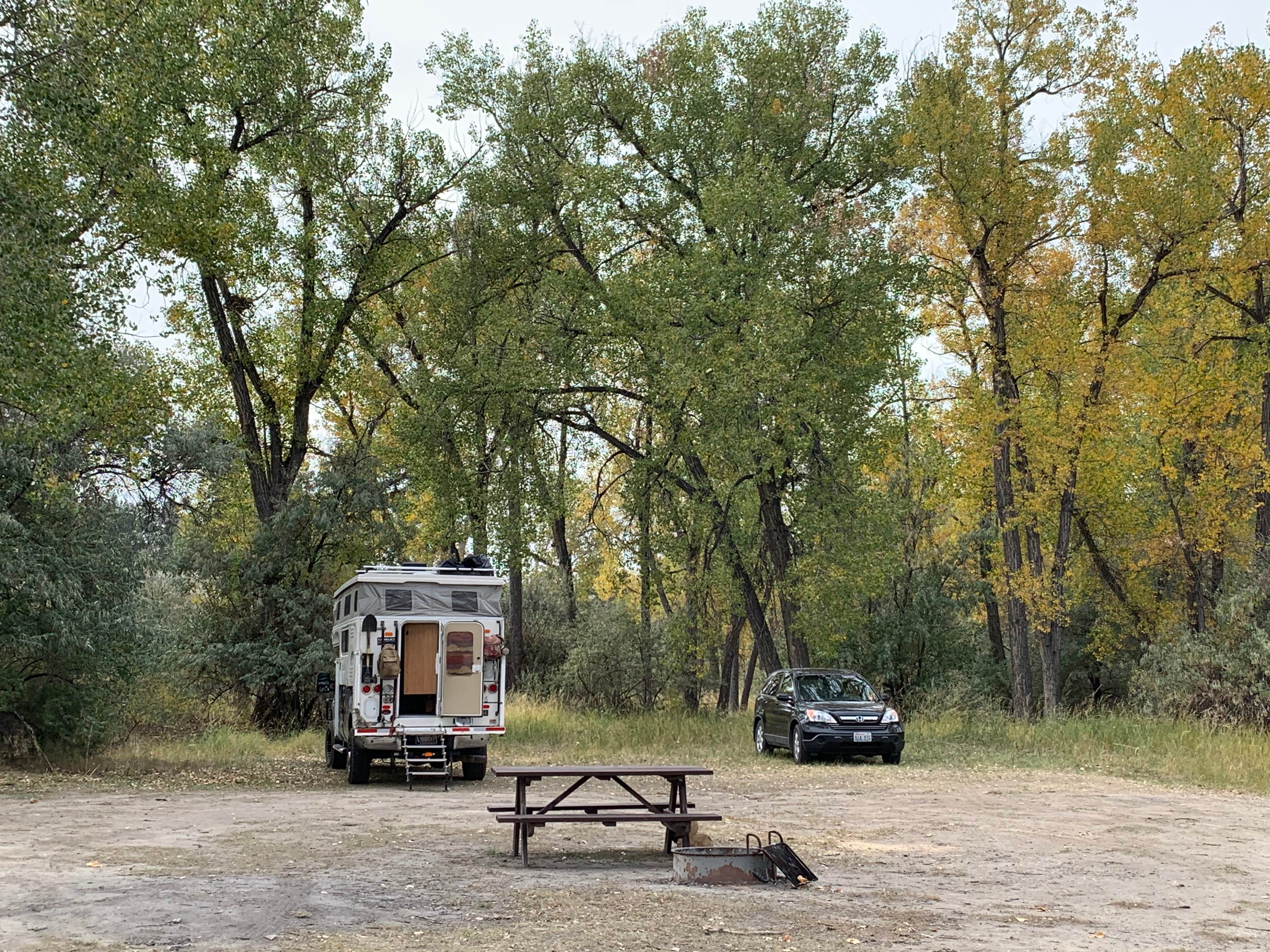 Judy T.'s photo of rv camping at Manuel Lisa near Pompeys Pillar, MT